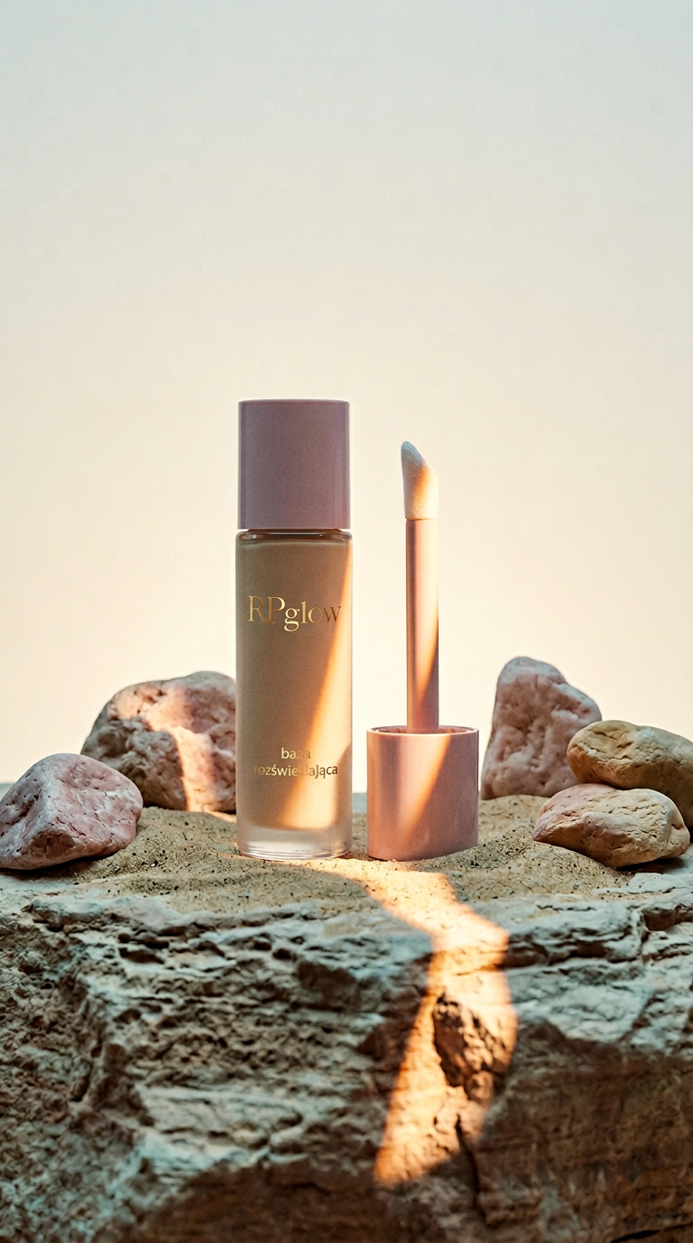 AI product shot of Baza rozświetlająca RP Glow