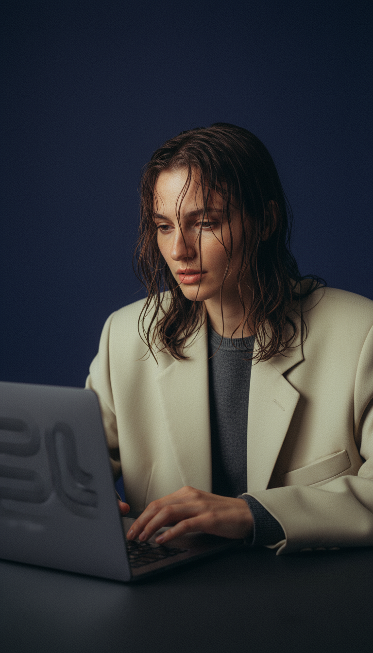 AI product shot of MacBook Pro 16