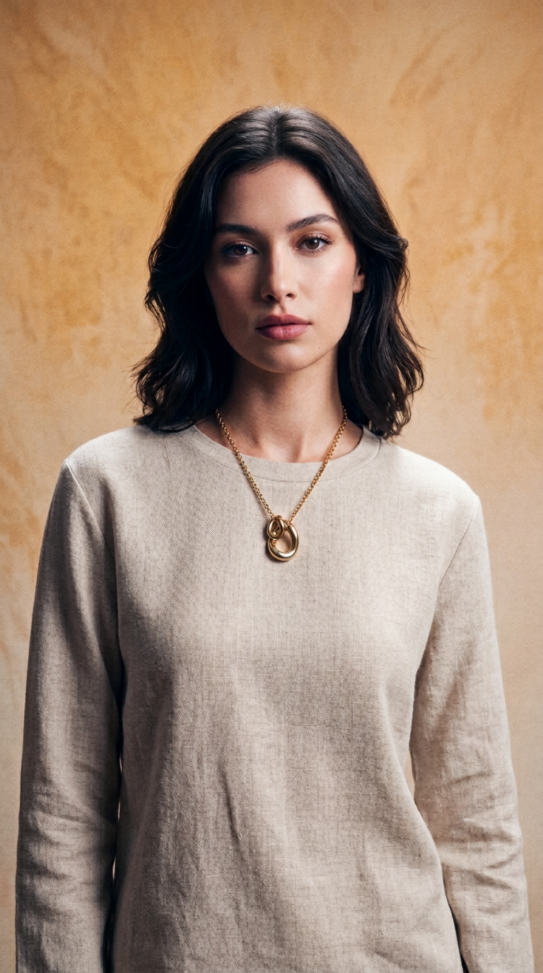 AI product shot of [spec] Gold Magma Necklace