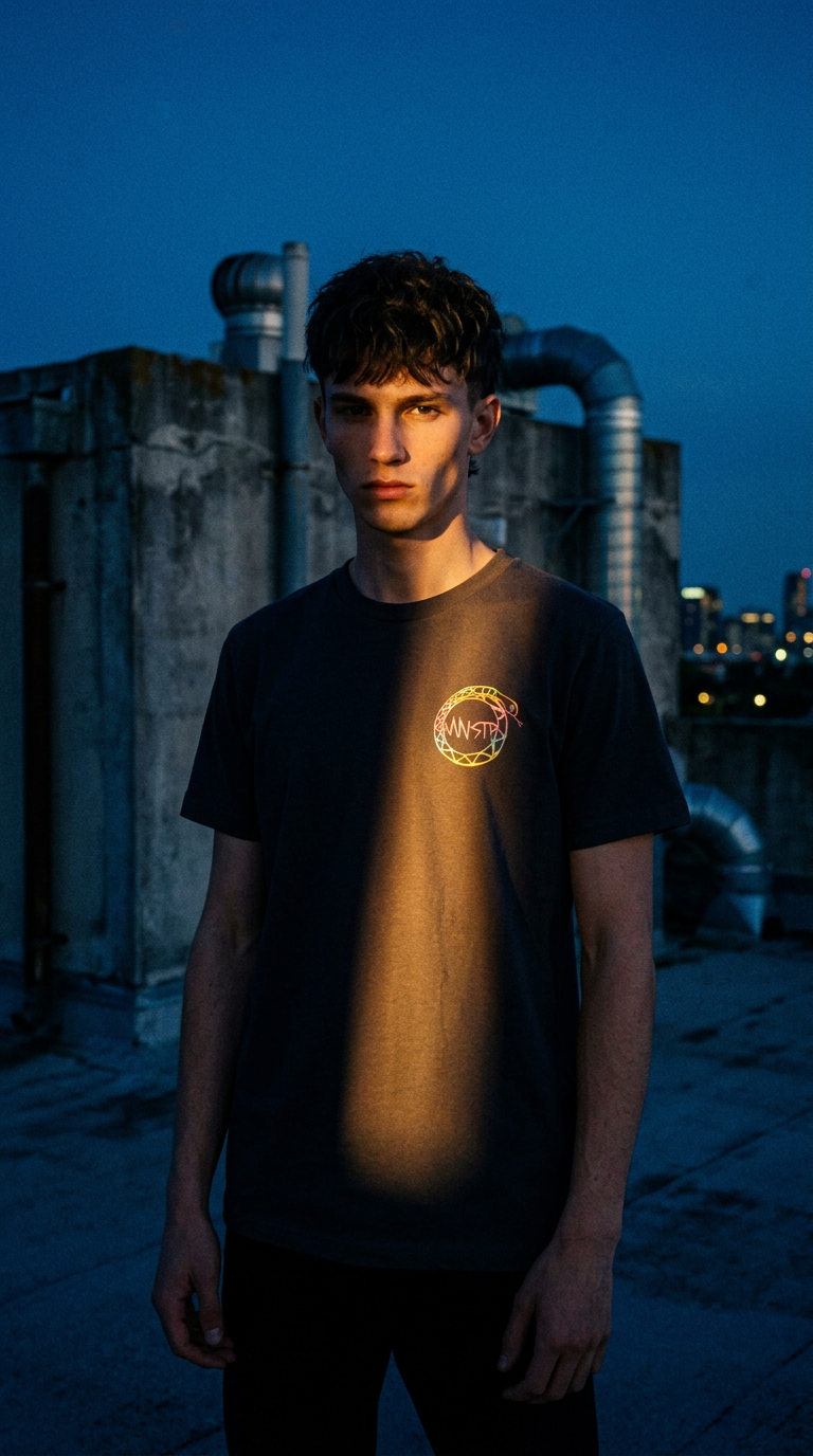 AI product shot of LADDER SS TEE