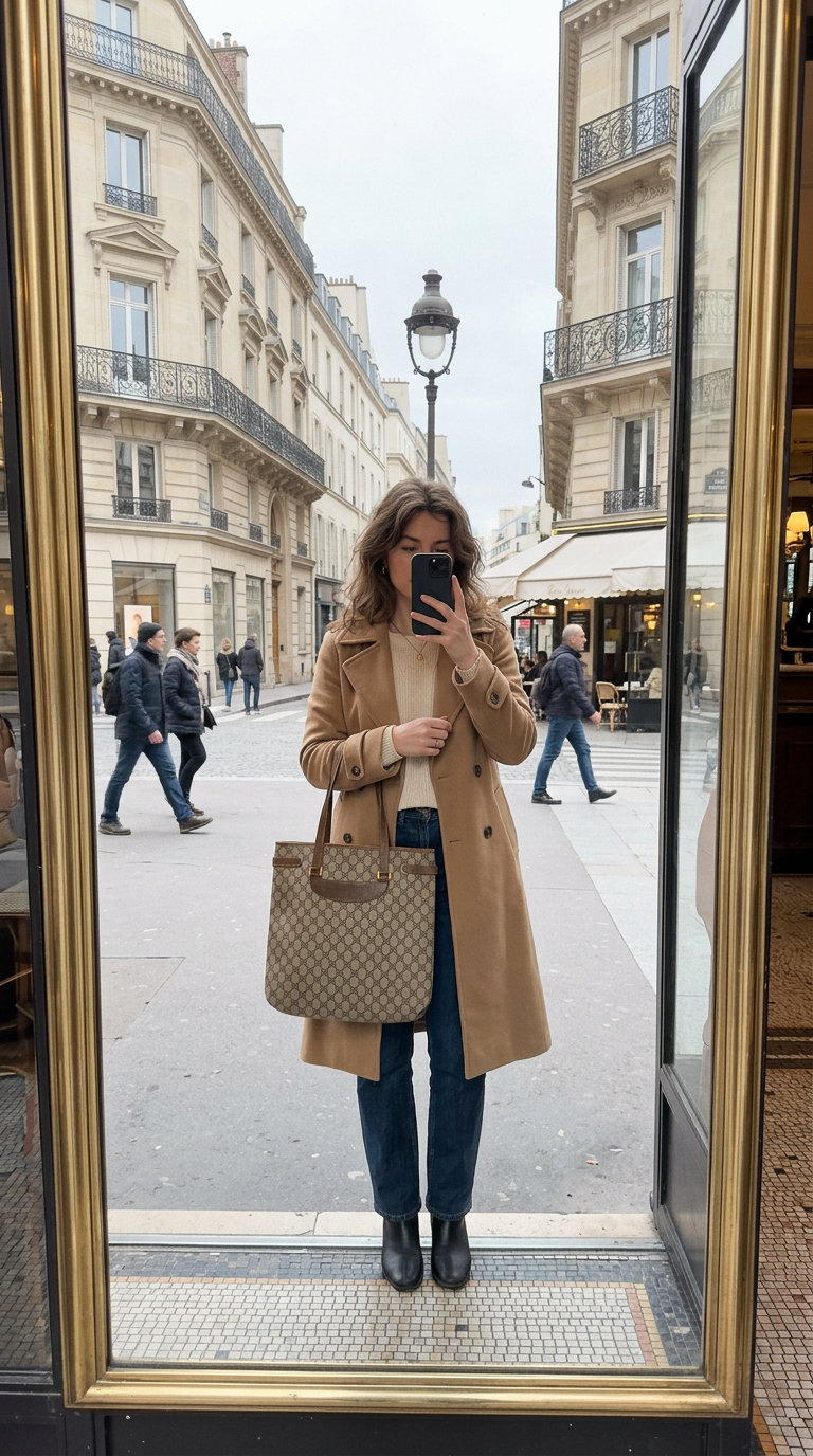 AI product shot of Gucci Canvas Tote Bag