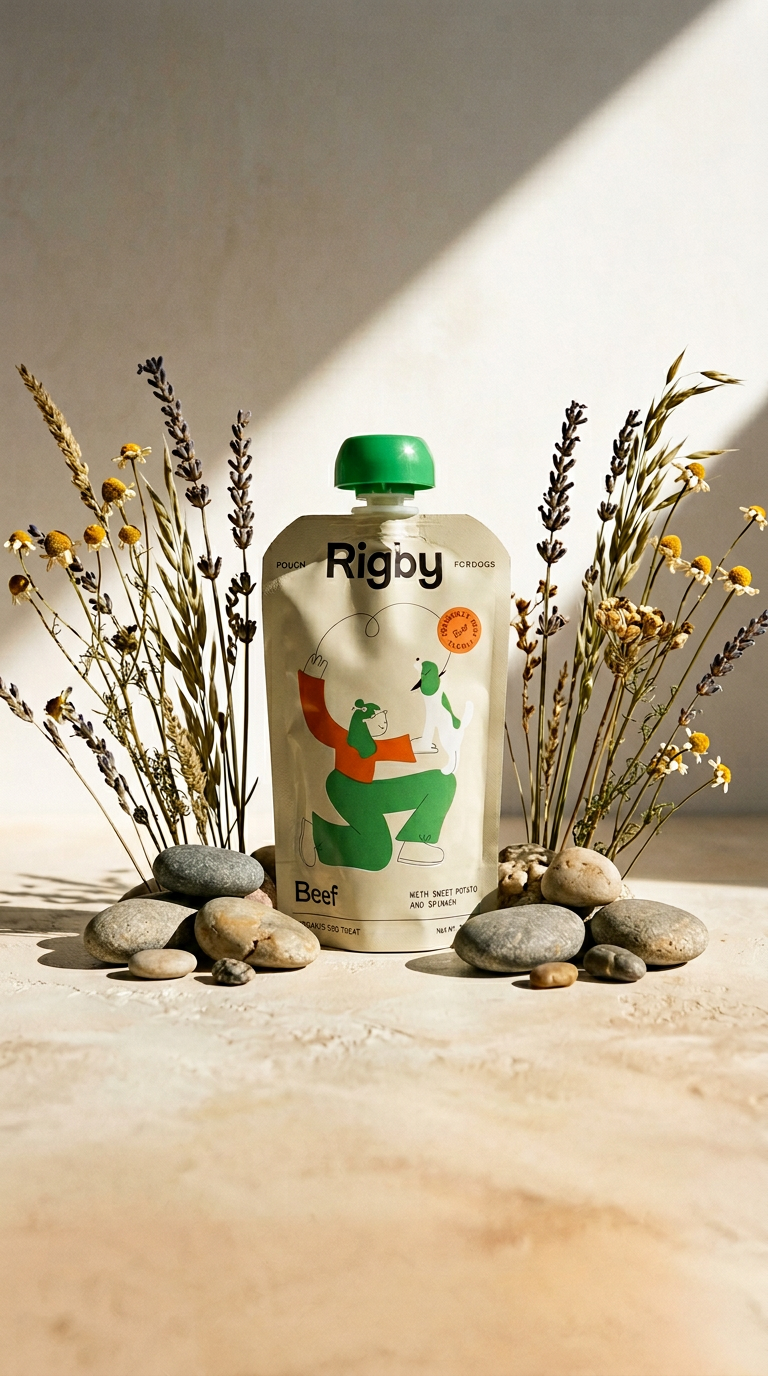 AI product shot of Organic Beef Pouch - 6 Pack