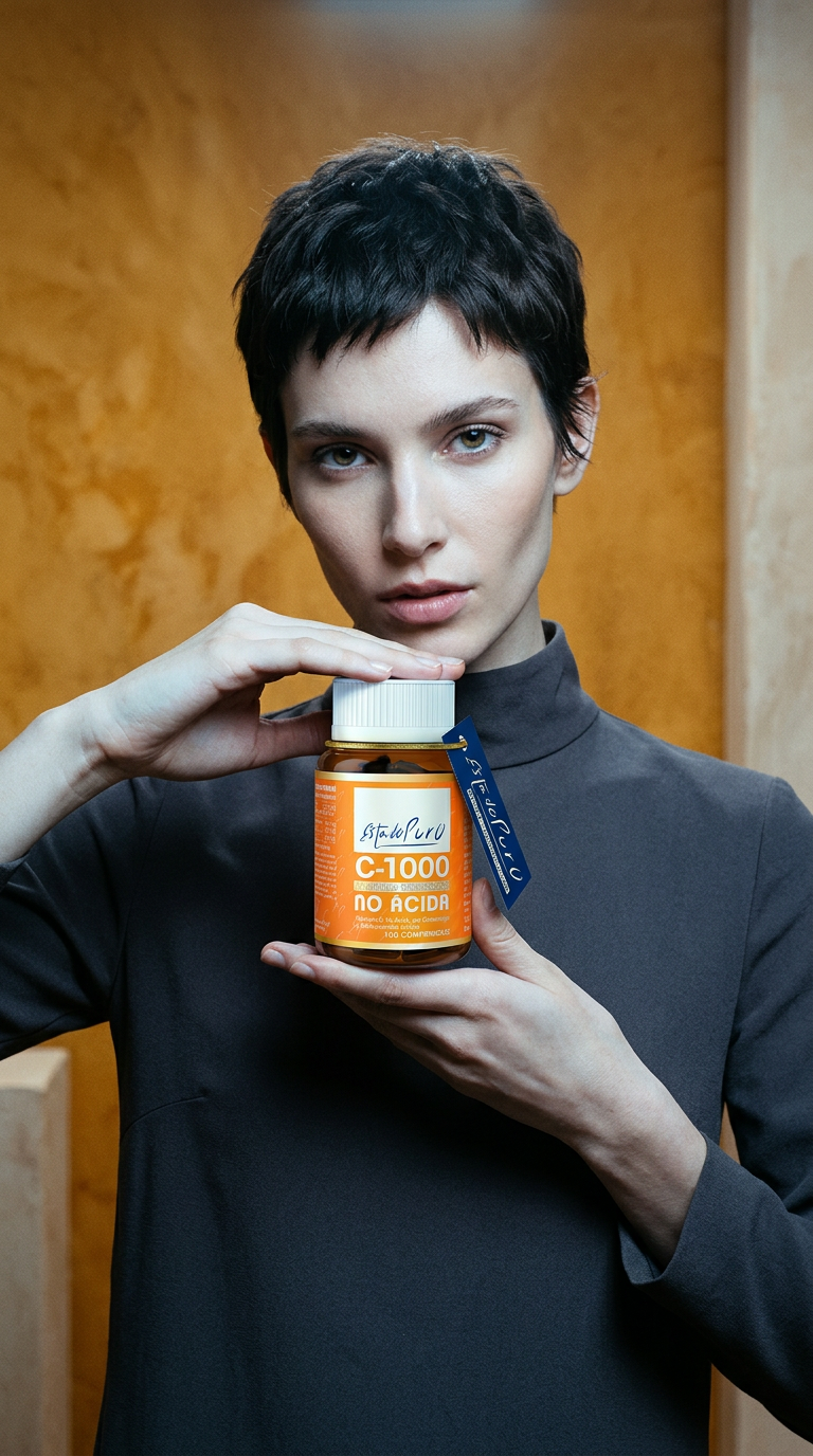 AI product shot of Vitamina C-1000 no ácida