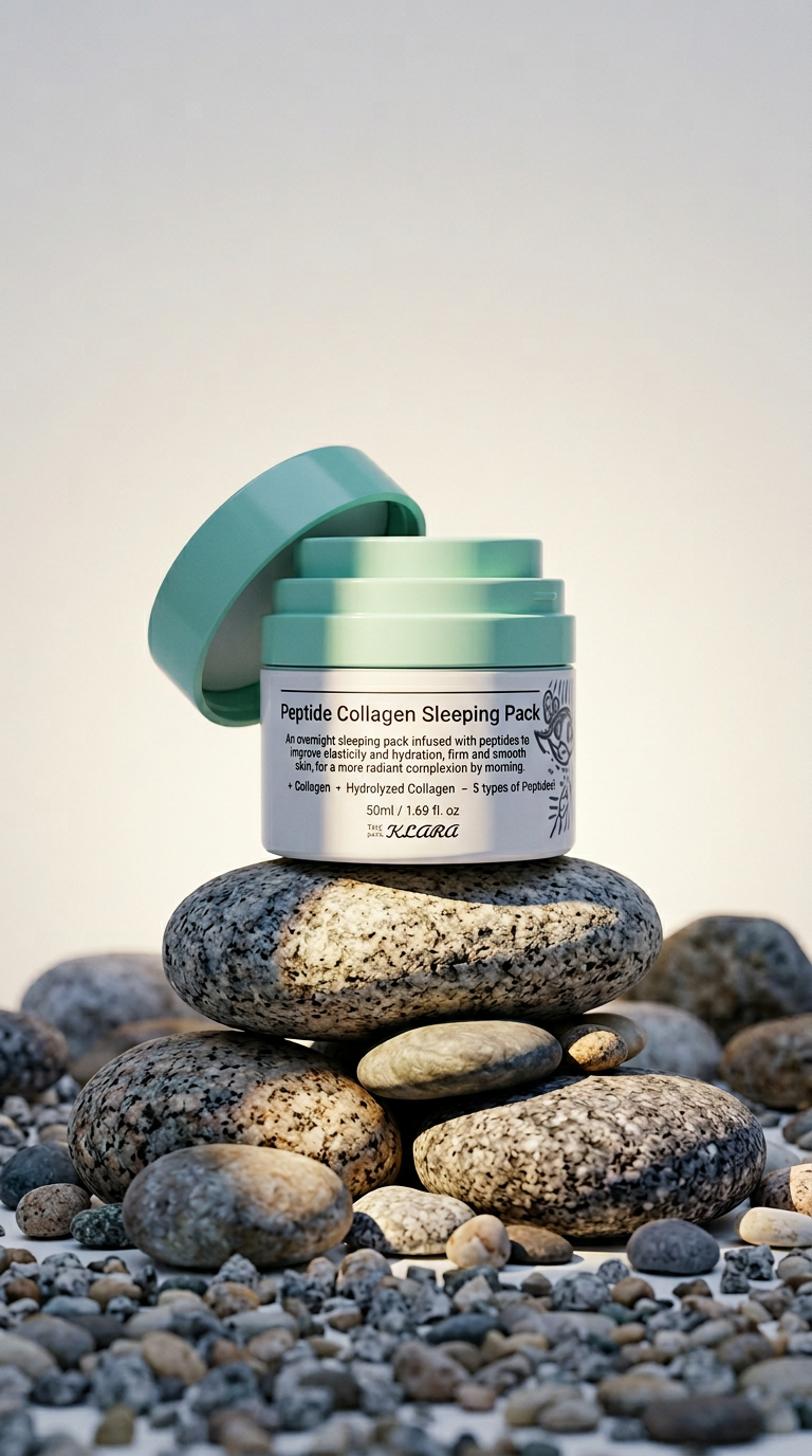 AI product shot of Peptide Collagen Sleeping Pack