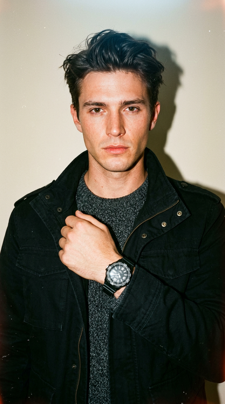 AI product shot of Casio Vintage MRW200H-1B2