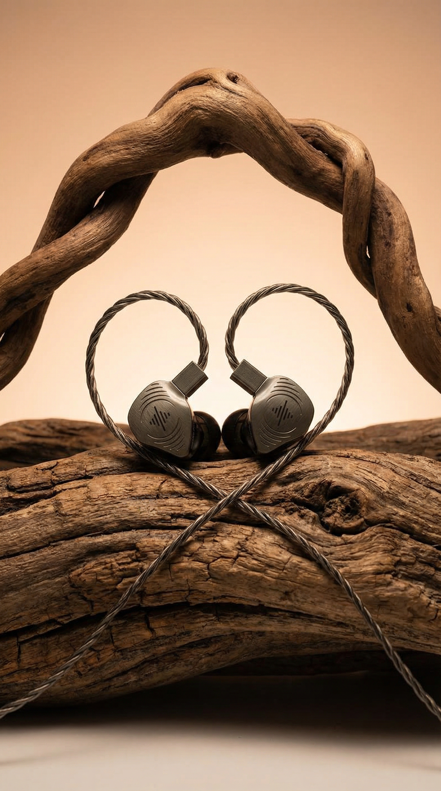 AI product shot of Wave Pro in-ear monitors