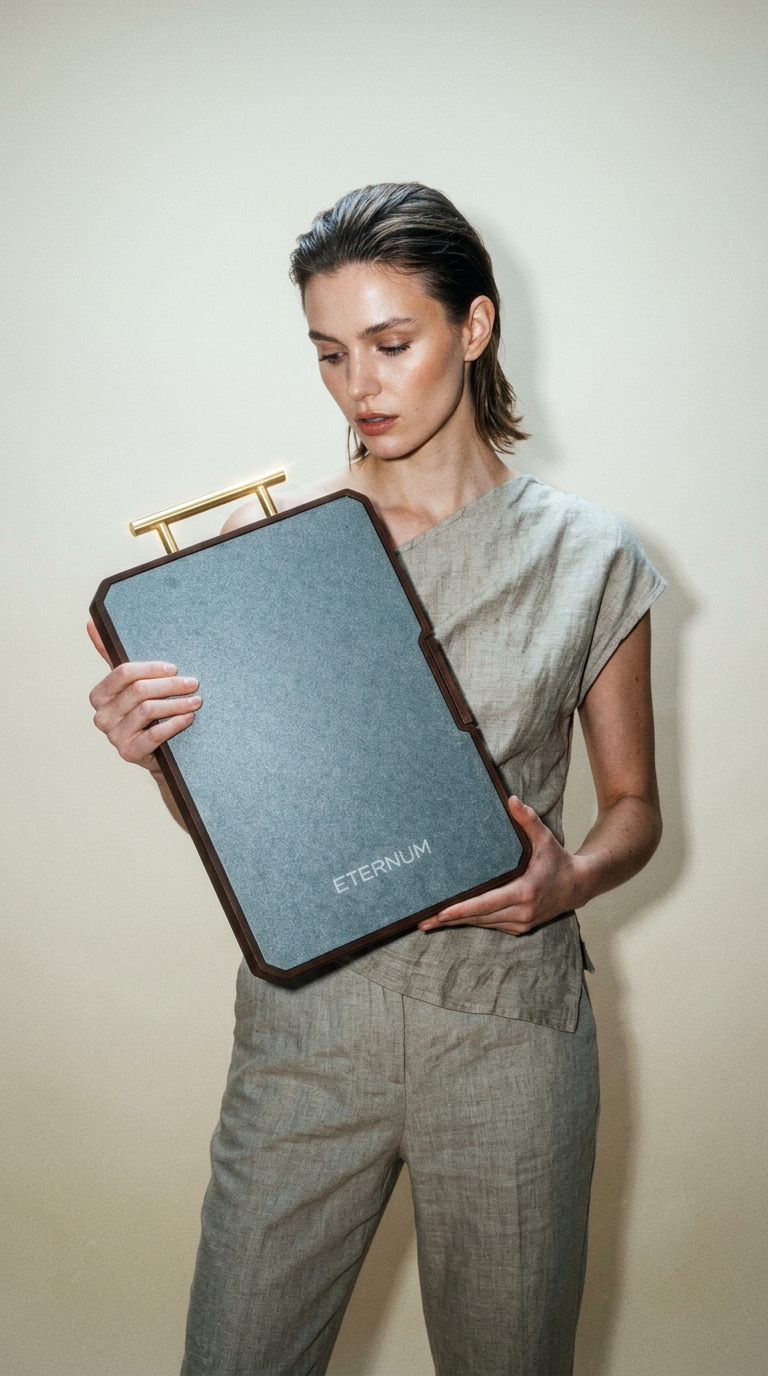 AI product shot of Eternum™ Pure Titanium Double-Sided Cutting Board