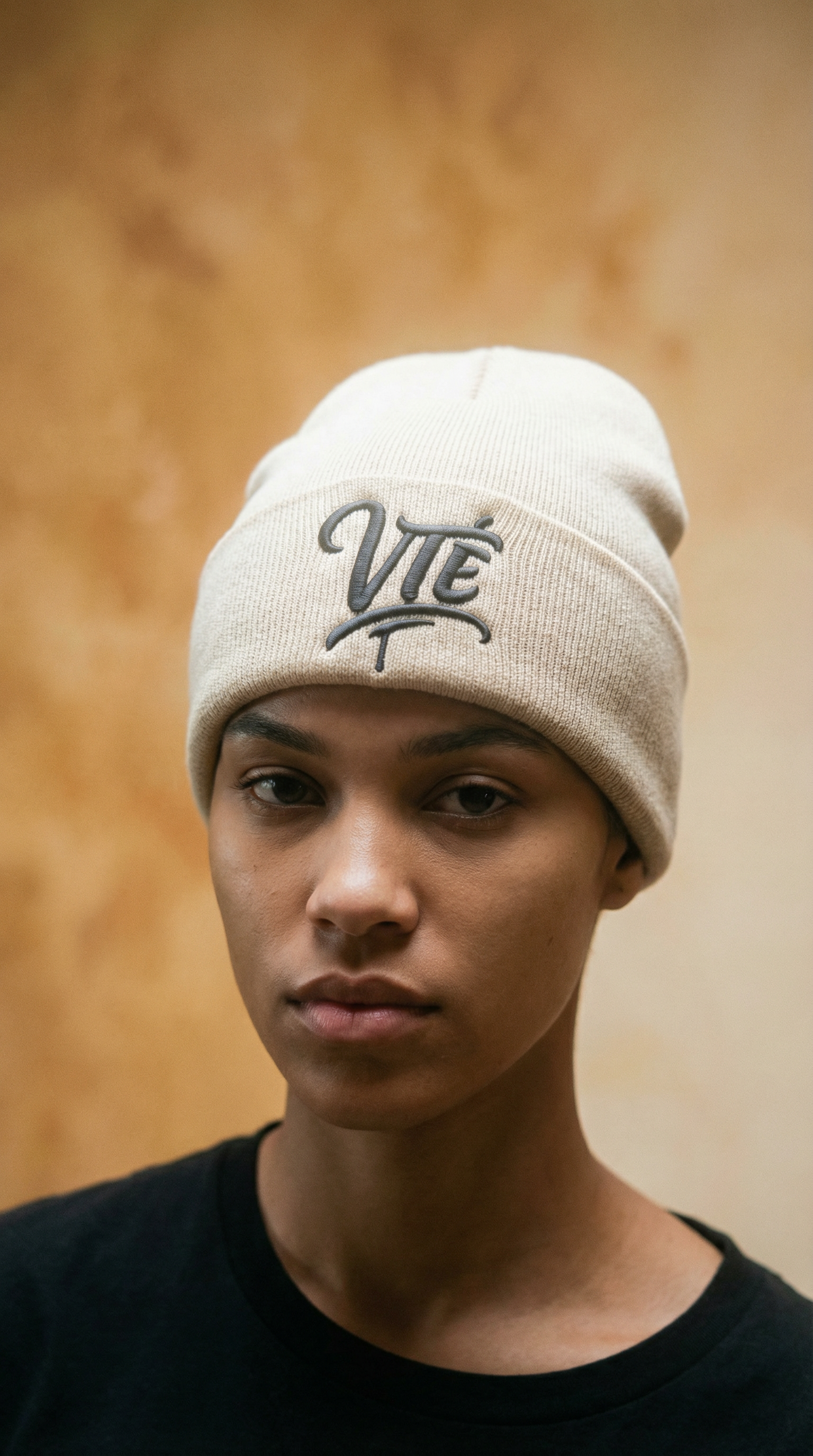 AI product shot of Satin-lined Beanies