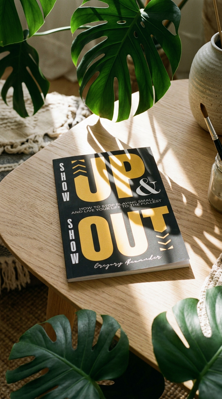 AI product shot of Show Up & Show Out Paperback