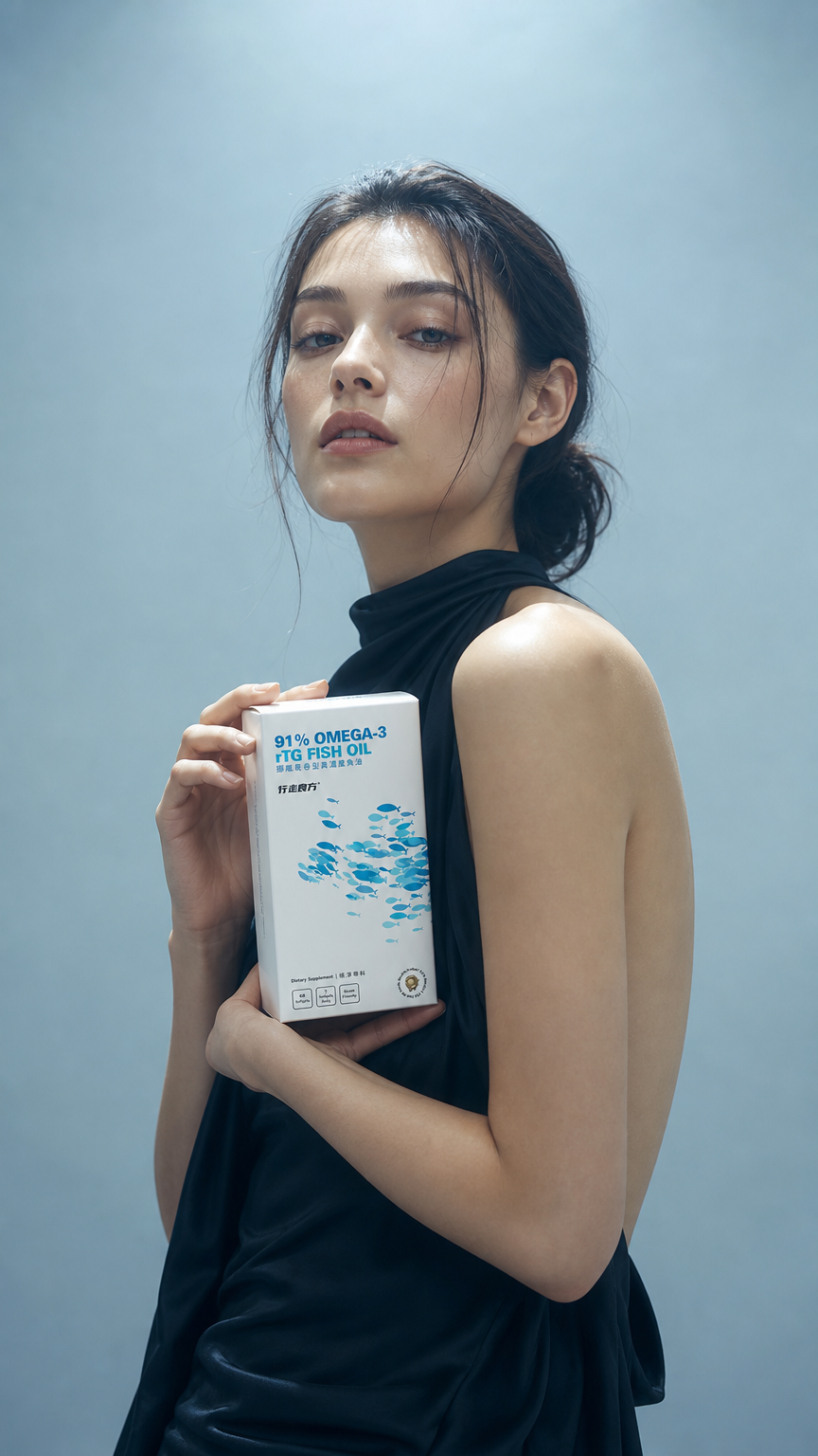 AI product shot of 【極淨專科】挪威91%易吞型高濃度魚油(EPA+DHA+DPA)