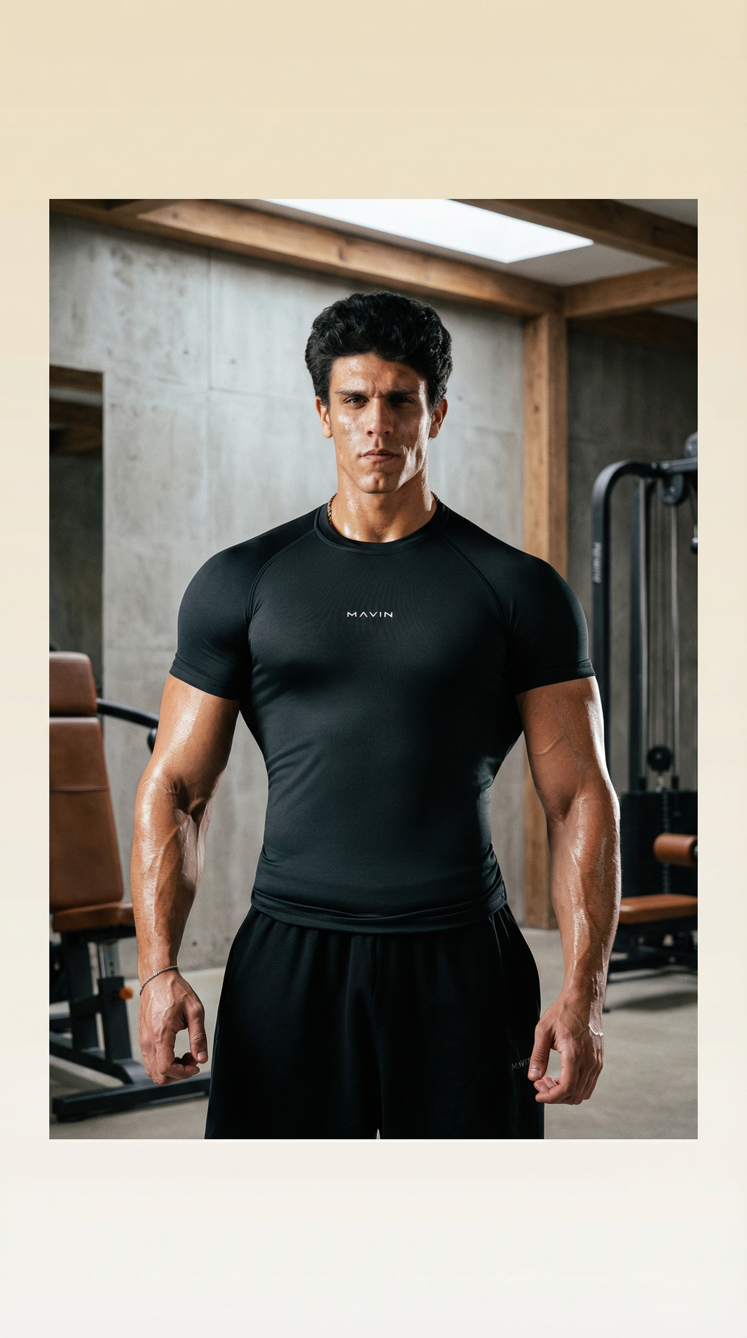 AI product shot of Essential Compression T-Shirt