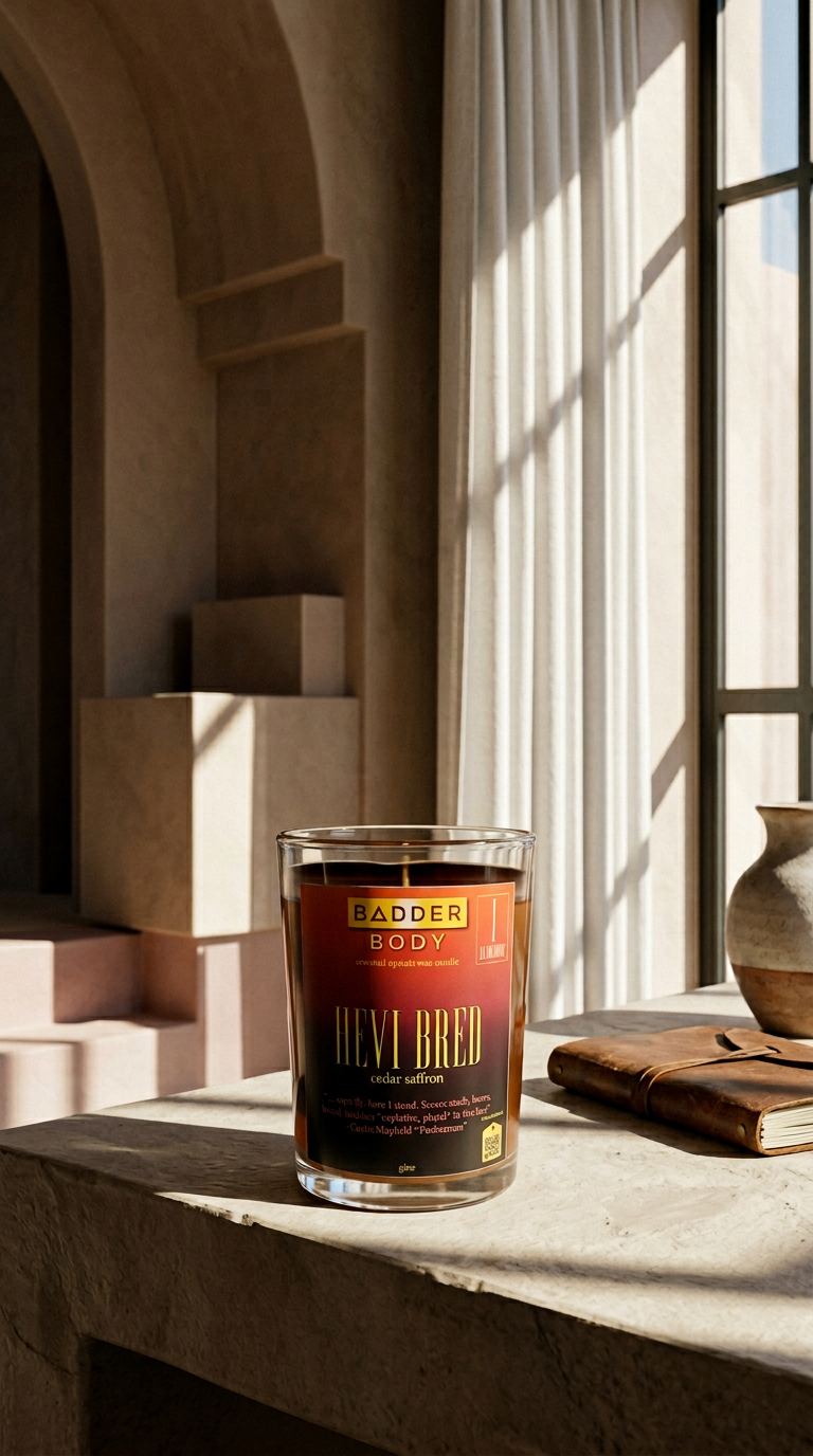 AI product shot of Hevi Bred - Candle