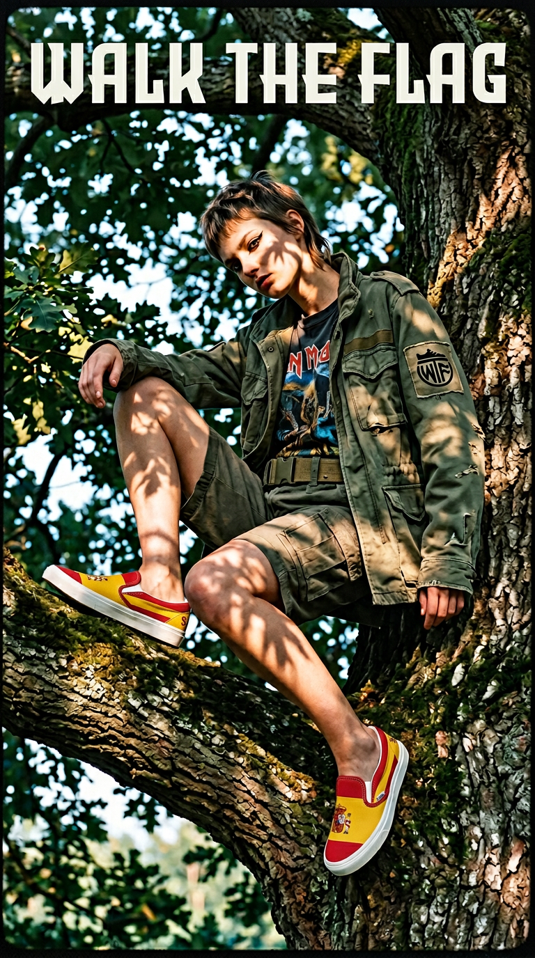 AI product shot of This appears to be a homepage rather than a specific product page - Walk The Flag brand homepage