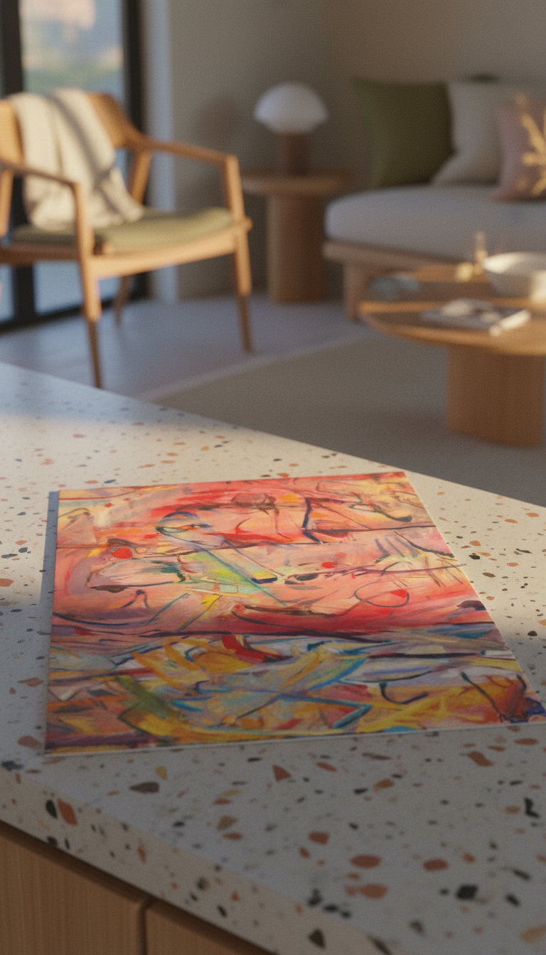 AI product shot of Red Rock No. 23 - Fine Art