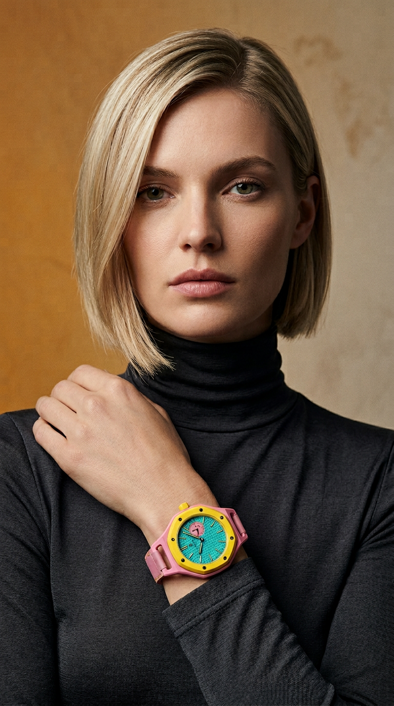 AI product shot of AP® x Swatch® Royal Pop Watch - OTG ROZ