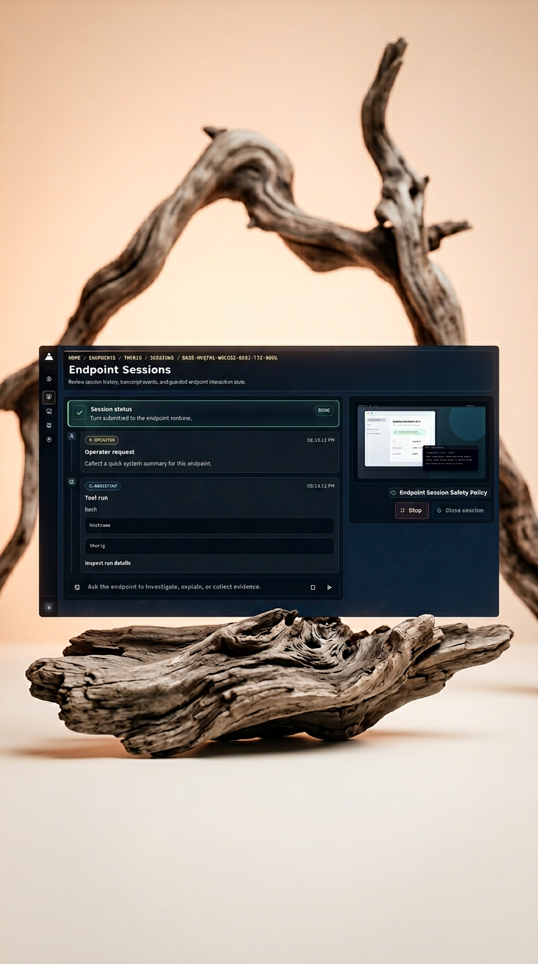 AI product shot of Session Workspace