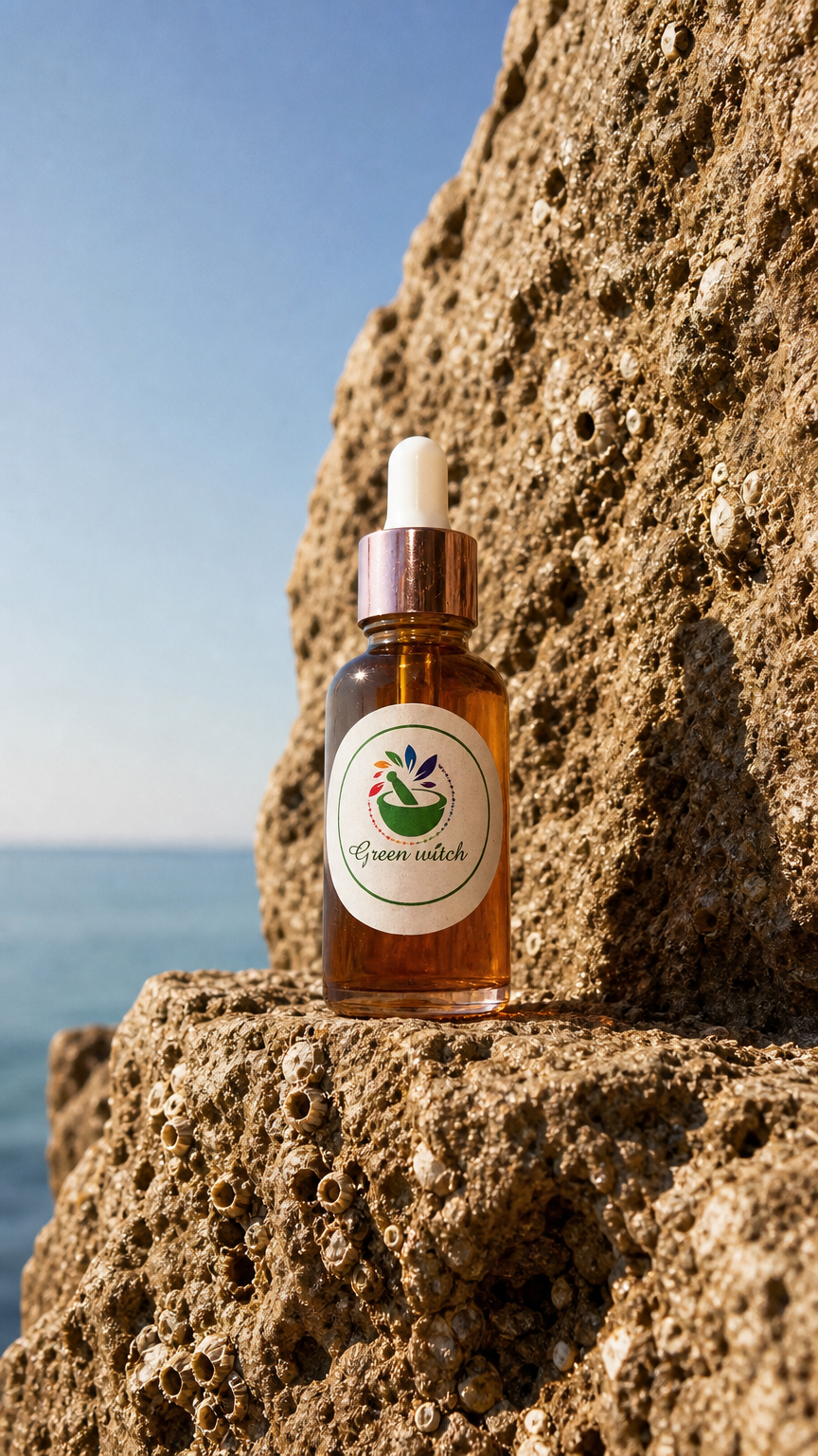 AI product shot of 🍃Dandelion Rosemary Hemp Hair Elixir