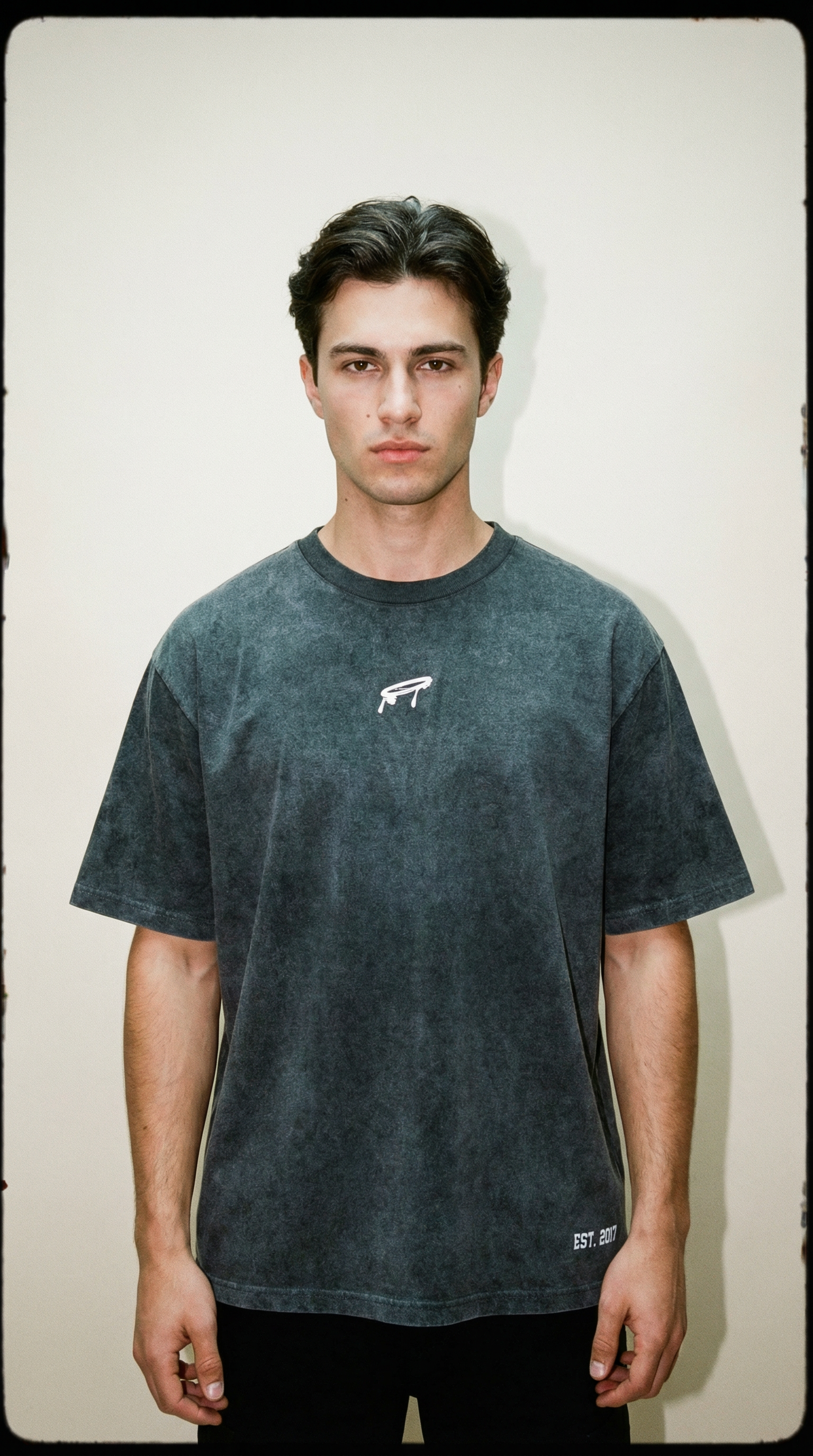 AI product shot of T-shirt Grey (oversized)