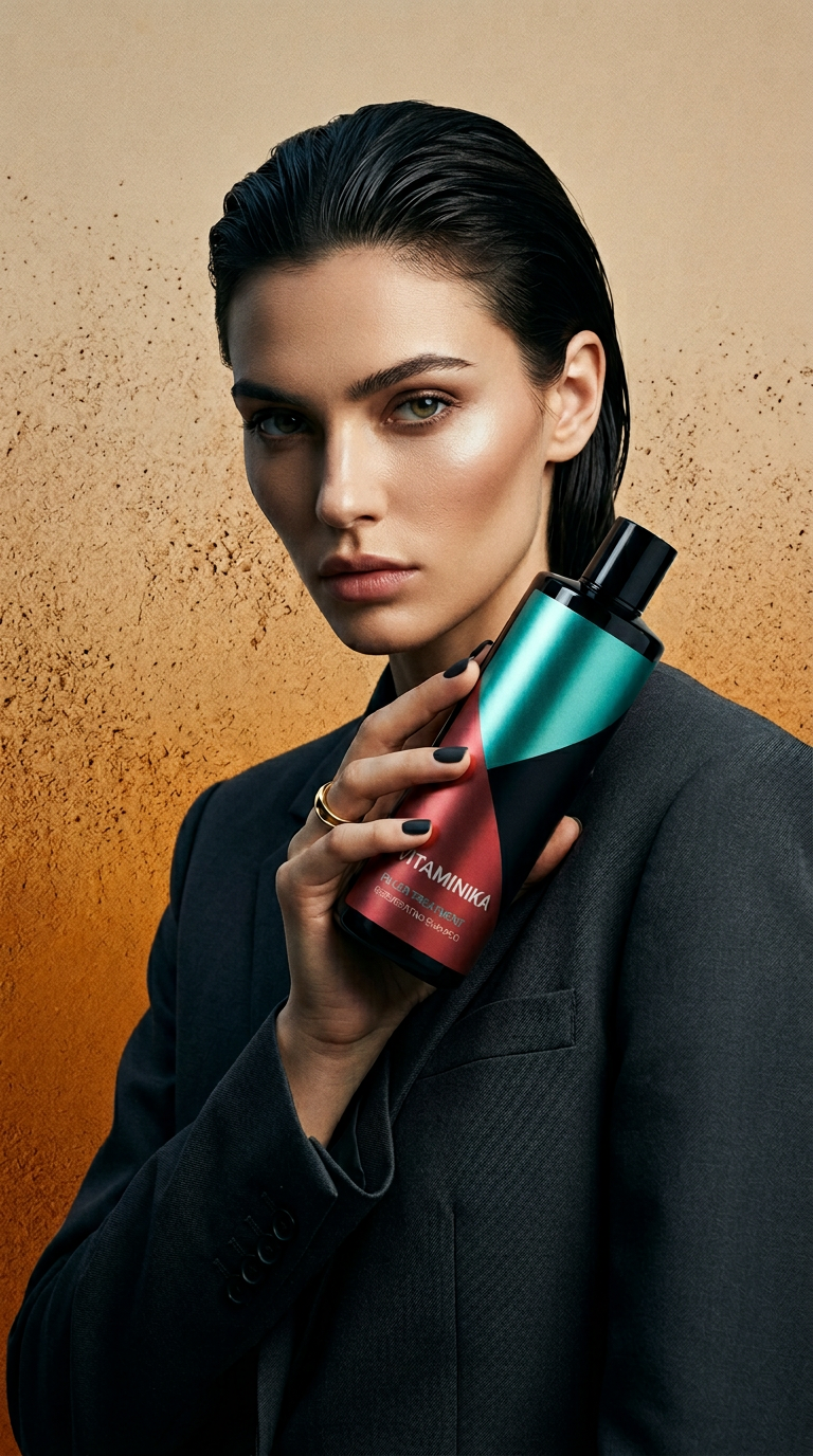 AI product shot of VITAMINIKA - Filler Shampoo