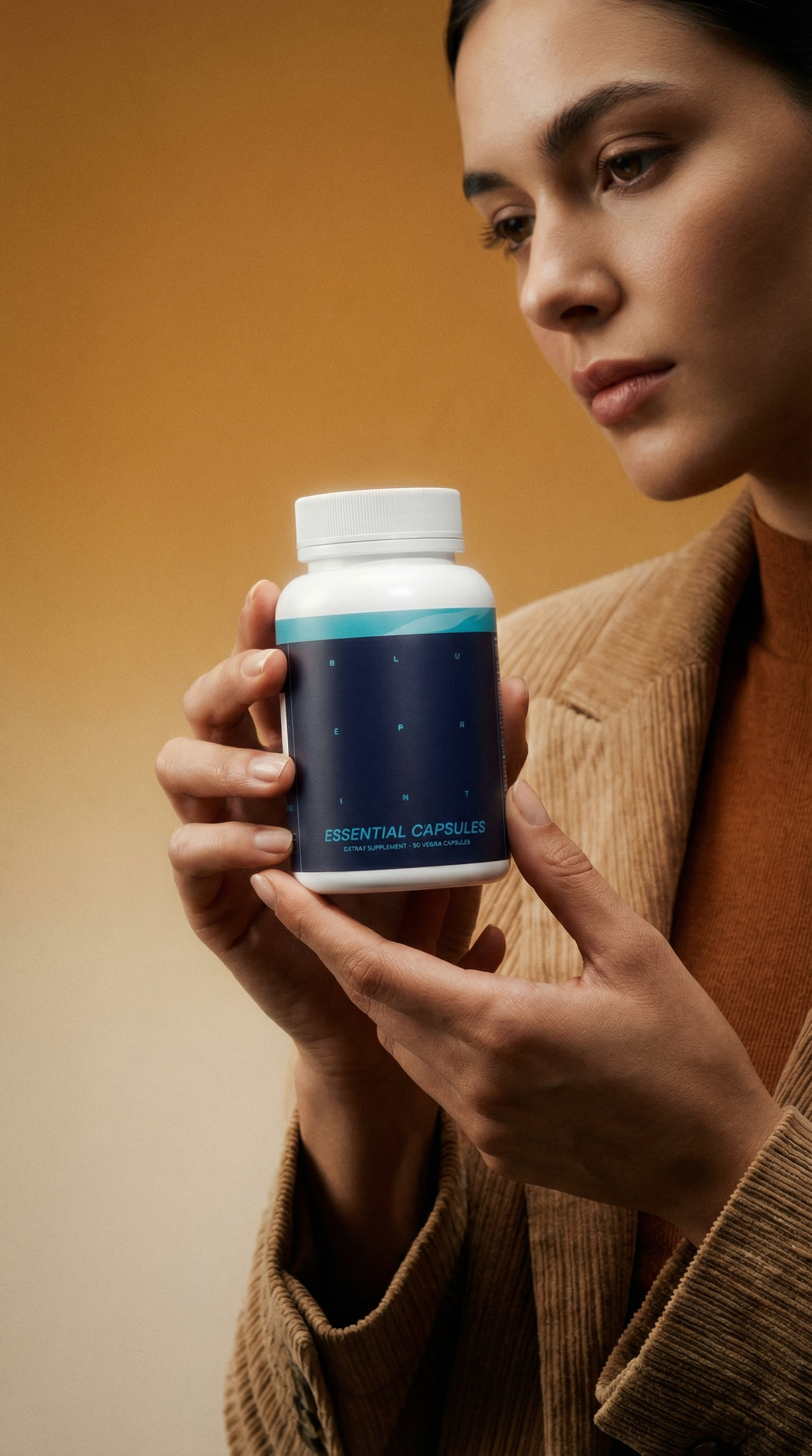 AI product shot of Essential Capsules