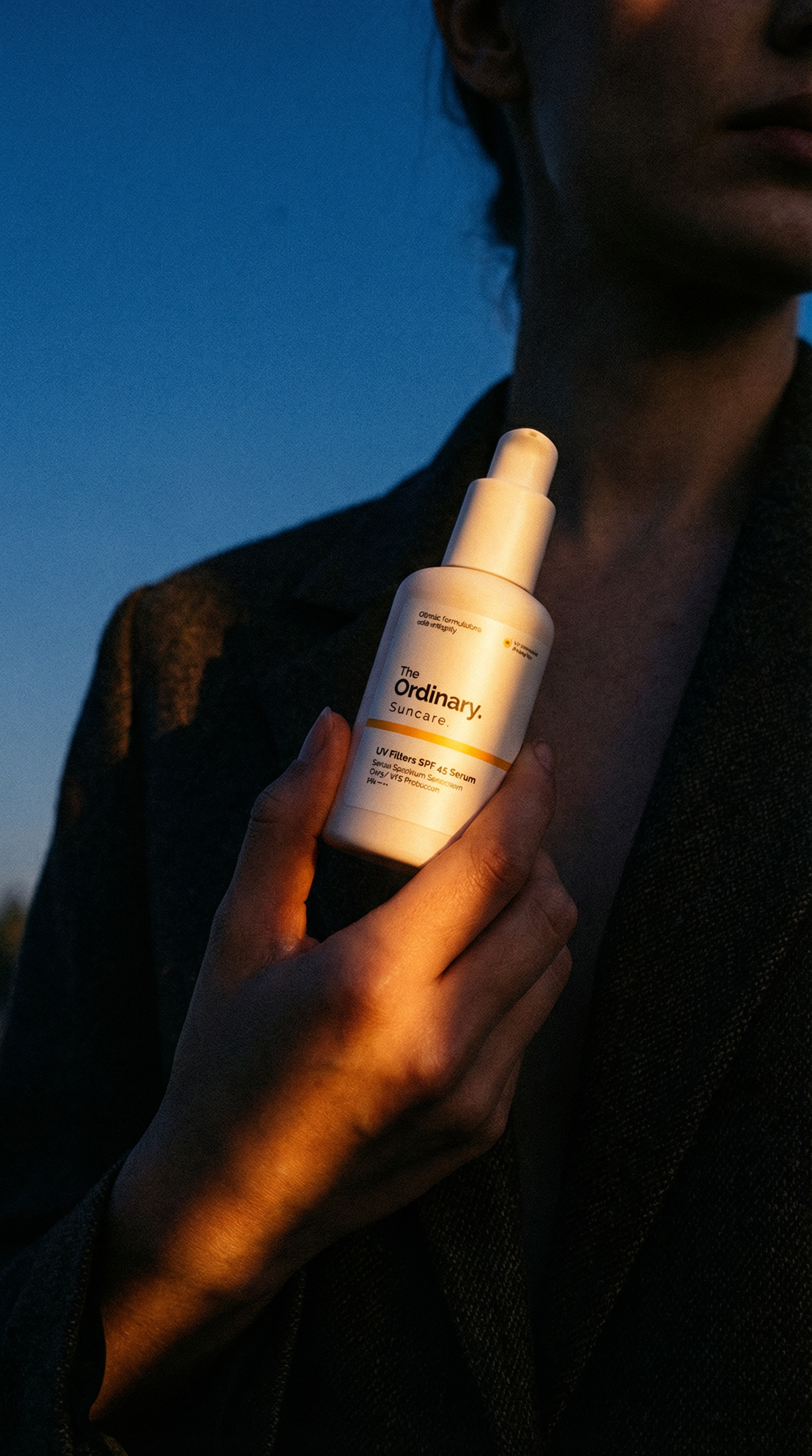 AI product shot of UV Filters SPF 45 Serum