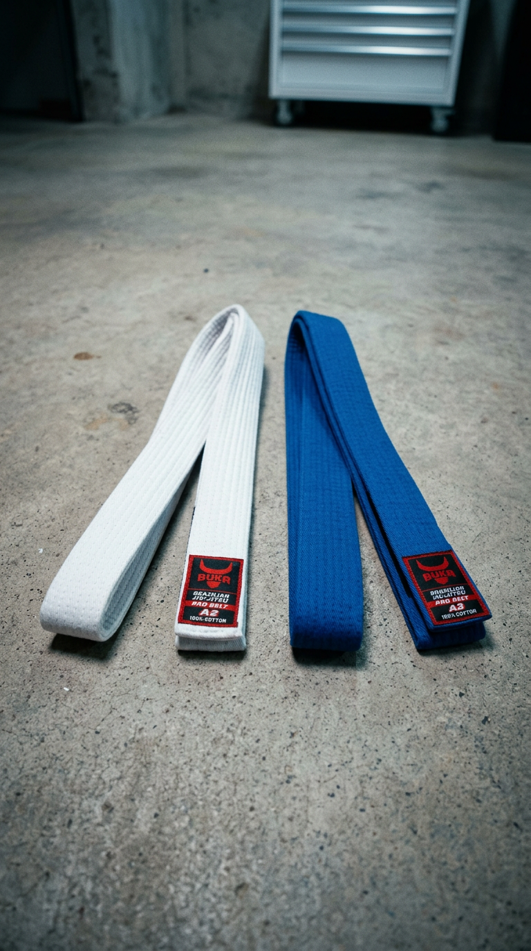 AI product shot of BUKA BJJ Pro Belt