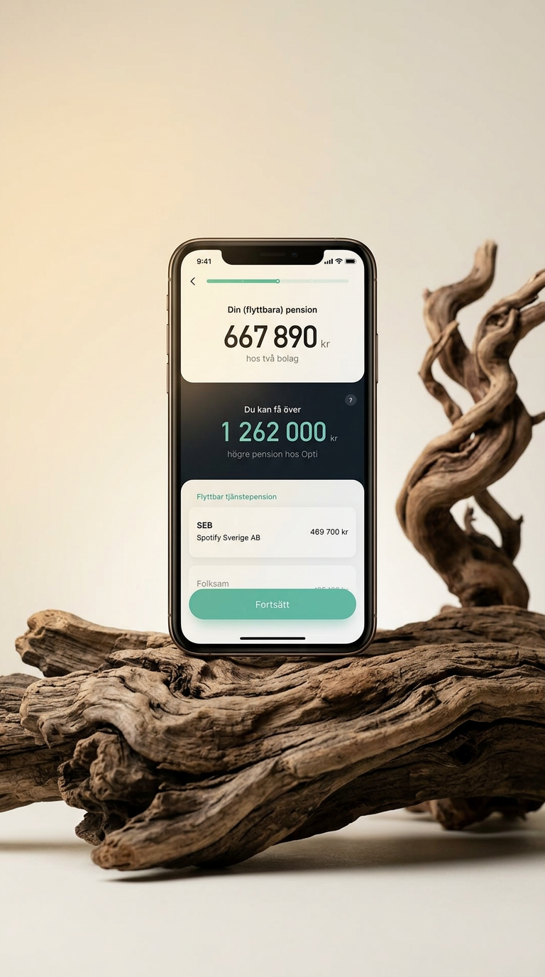 AI product shot of En bättre pension.