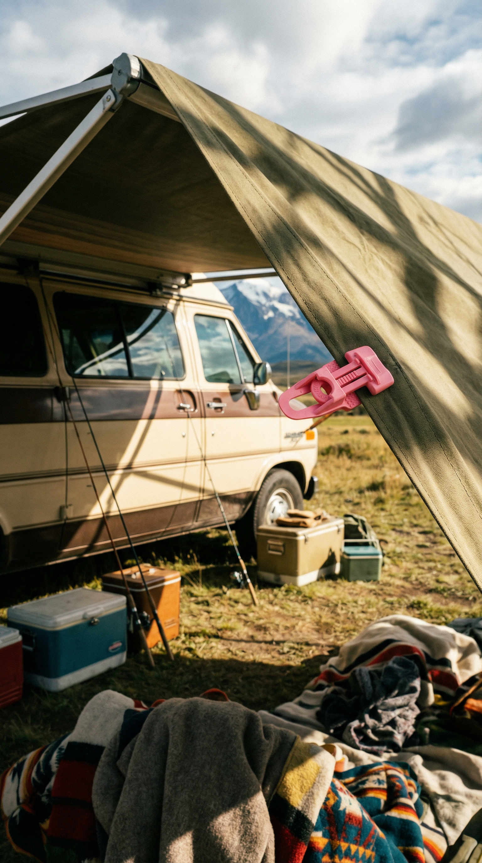 AI product shot of EasyKlip Tarp Clip Single