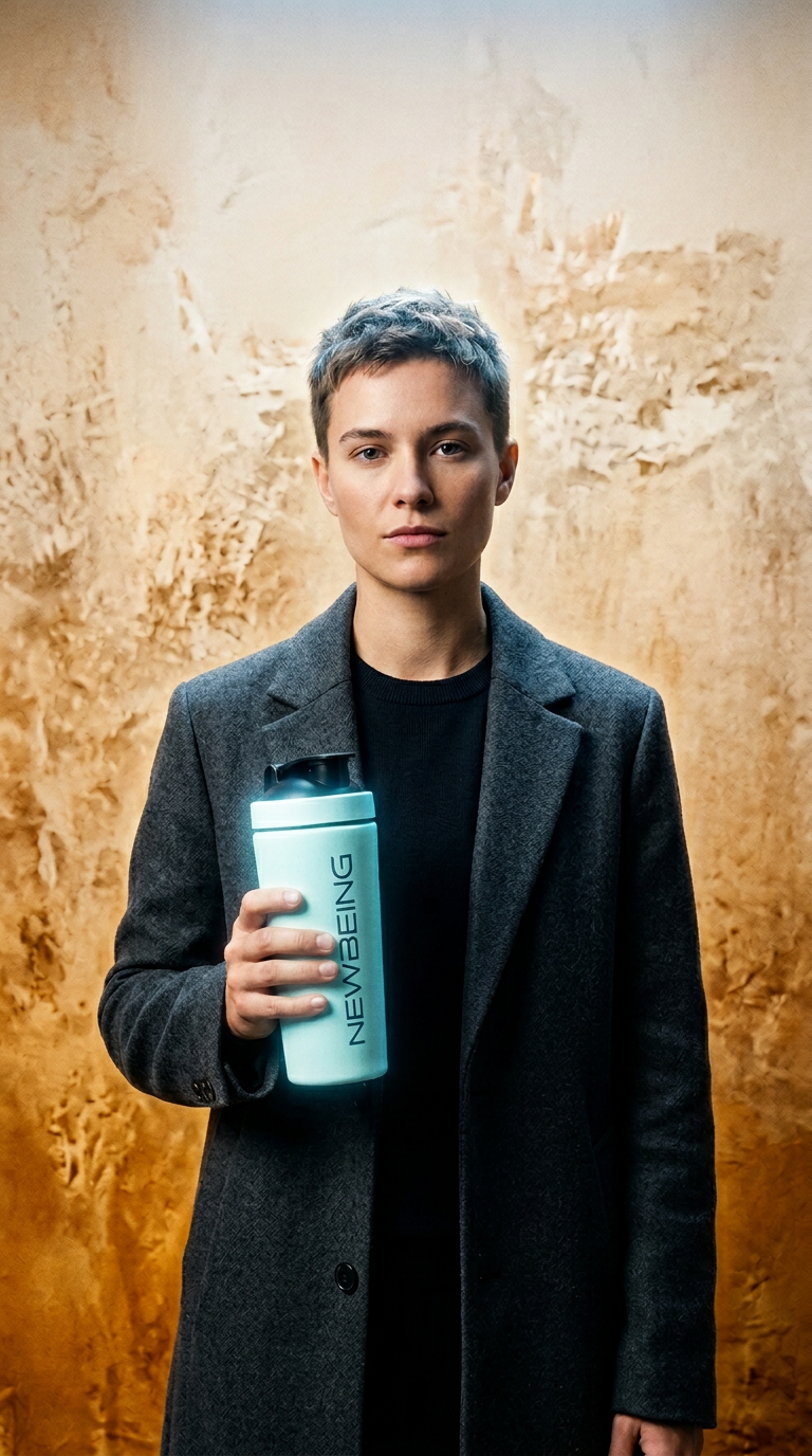 AI product shot of Newbeing Daily Essentials