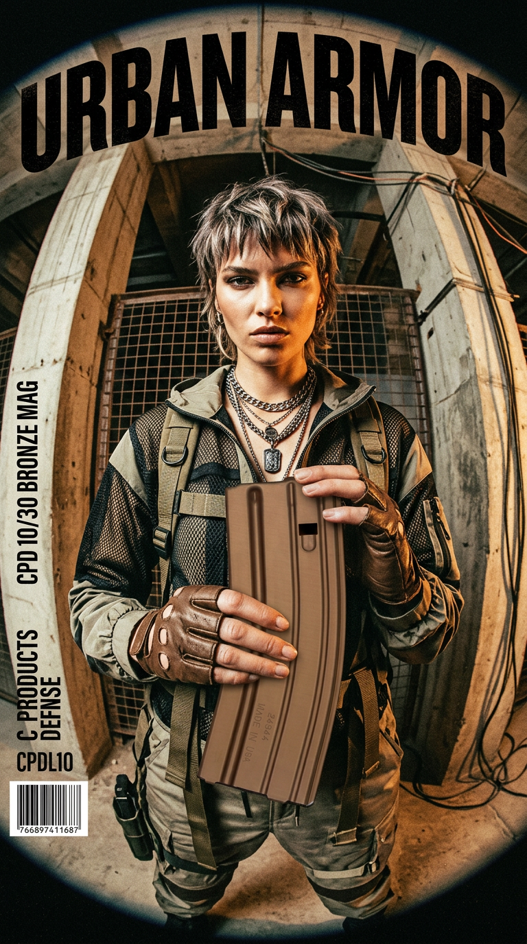 AI product shot of C Products Defense Inc 3023007175CPDL10, Magazine, 10/30 Rds, Bronze Aluminum - 766897411687