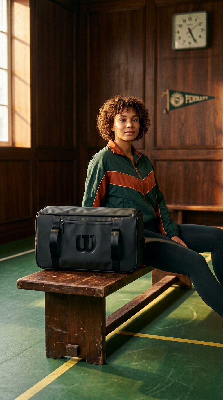 AI product shot of Three-Ball Sideline Football Bag