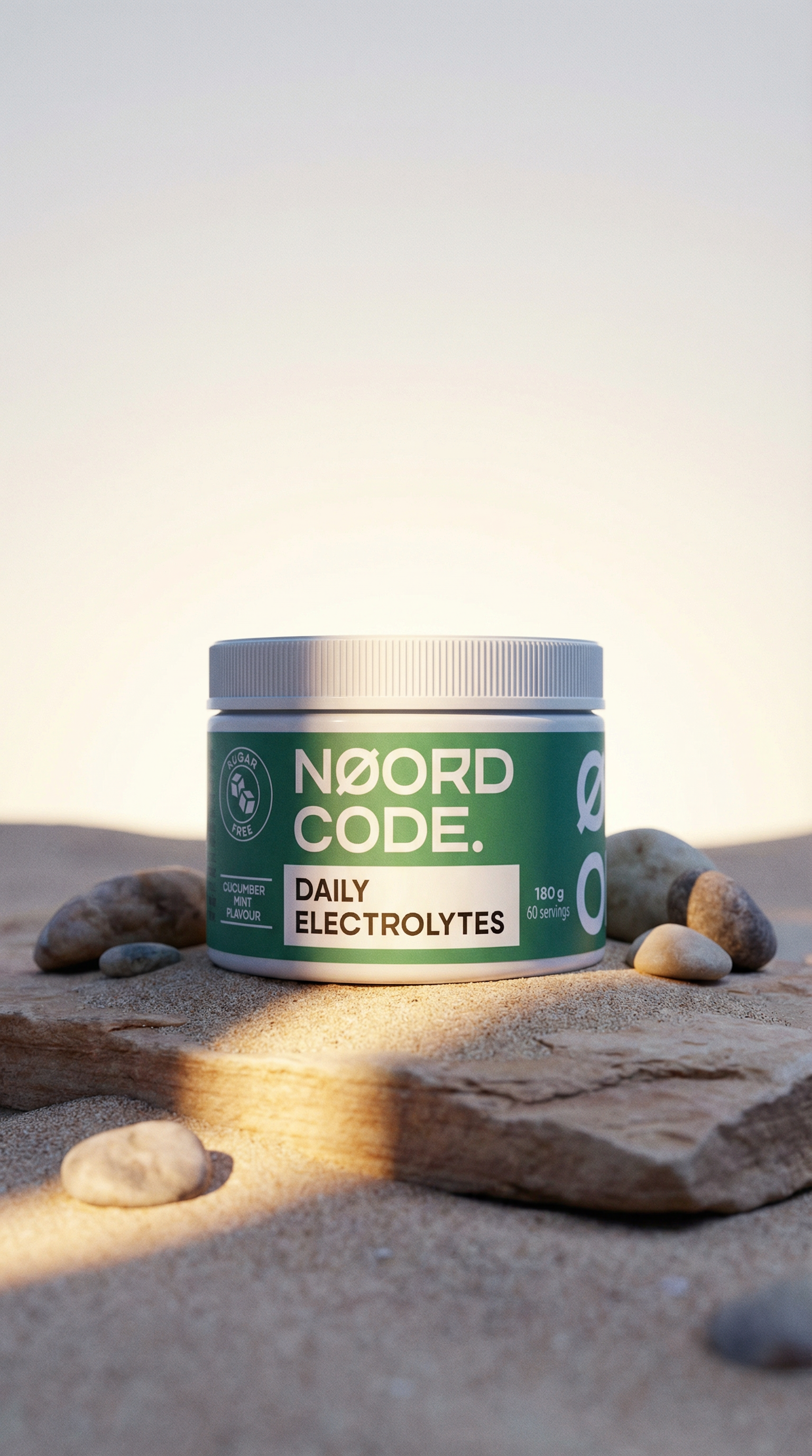 AI product shot of Daily Electrolytes Cucumber Mint