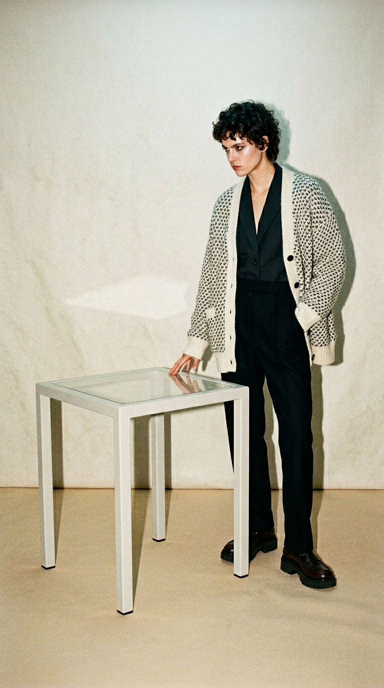 AI product shot of Cromer Side Table in Clay