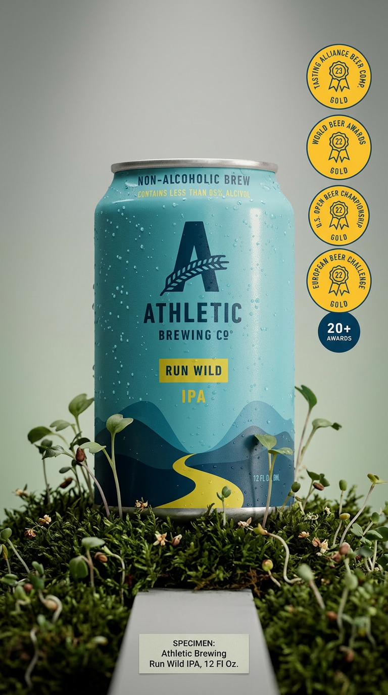 AI product shot of Run Wild IPA