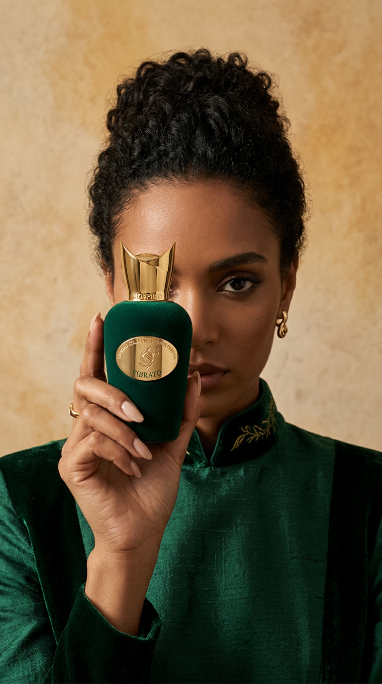 AI product shot of Vibrato Eau de Parfum