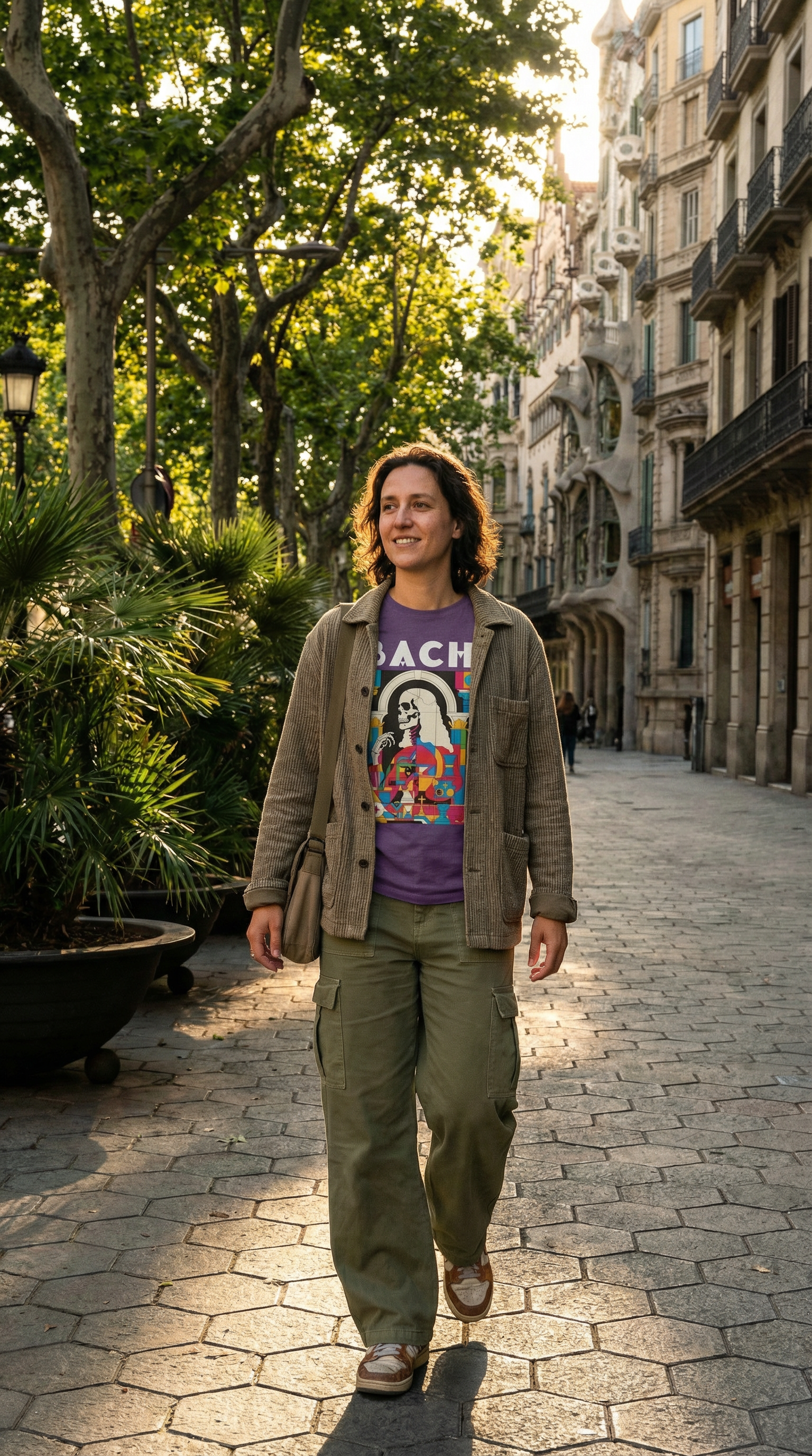 AI product shot of J.S. Bach: Skeleton T-Shirt