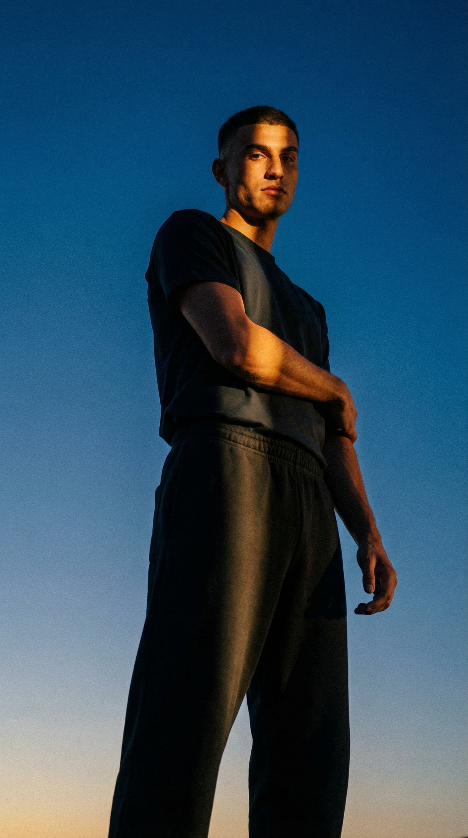 AI product shot of Sweatpants Classic, Men - Black