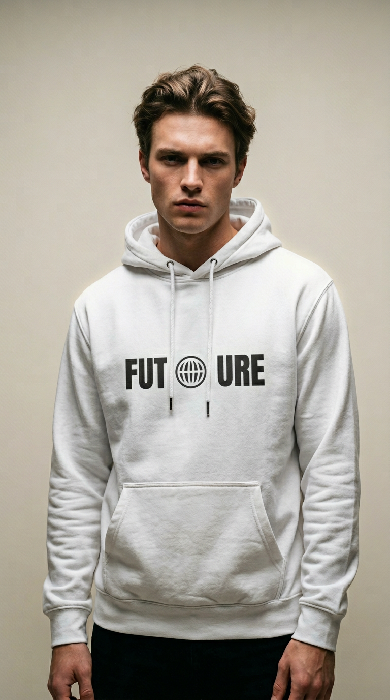 AI product shot of FUTURE Oversized Hoodie
