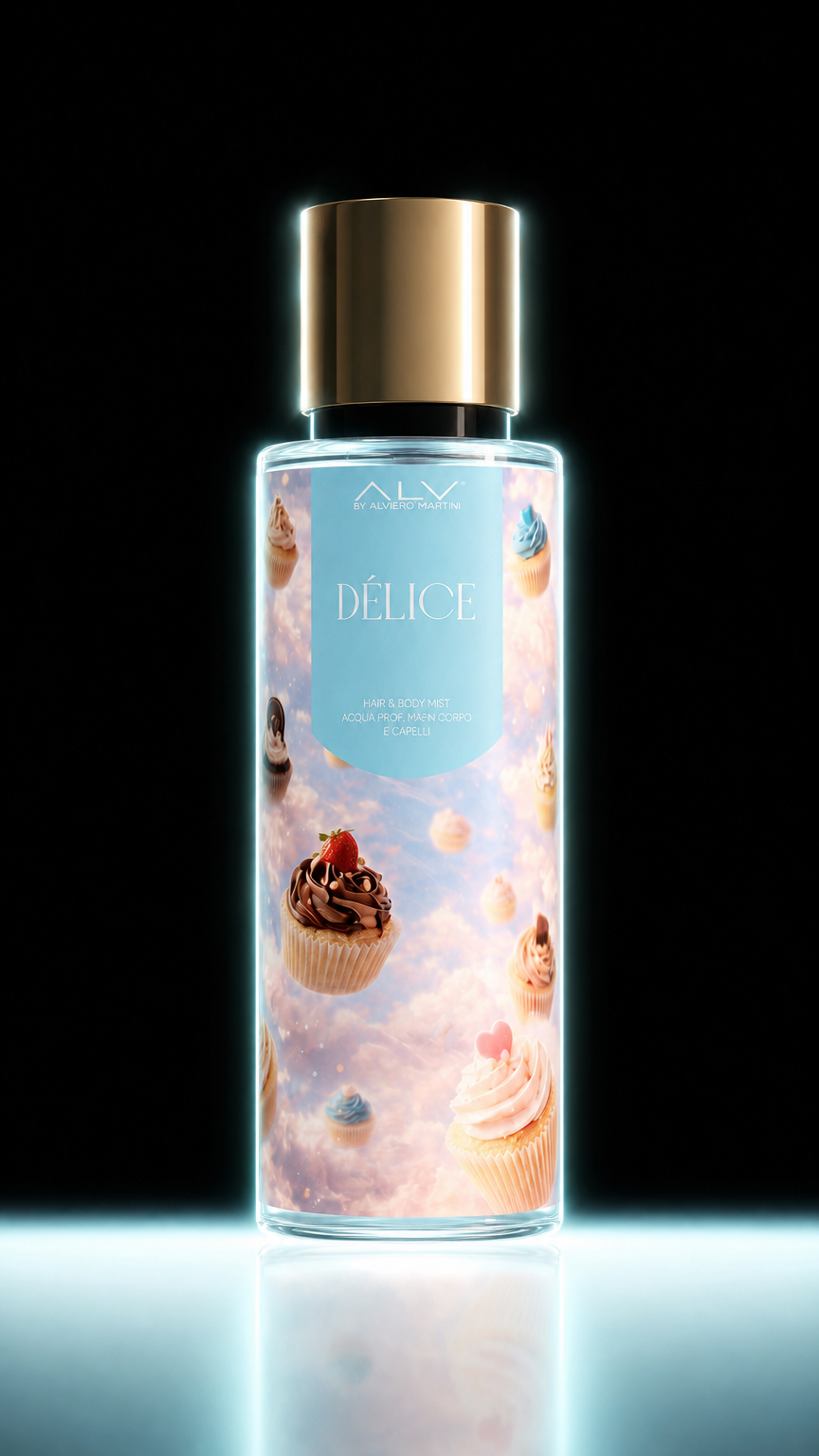 AI product shot of Alviero Martini | Parfum d'Été Délice 200ml