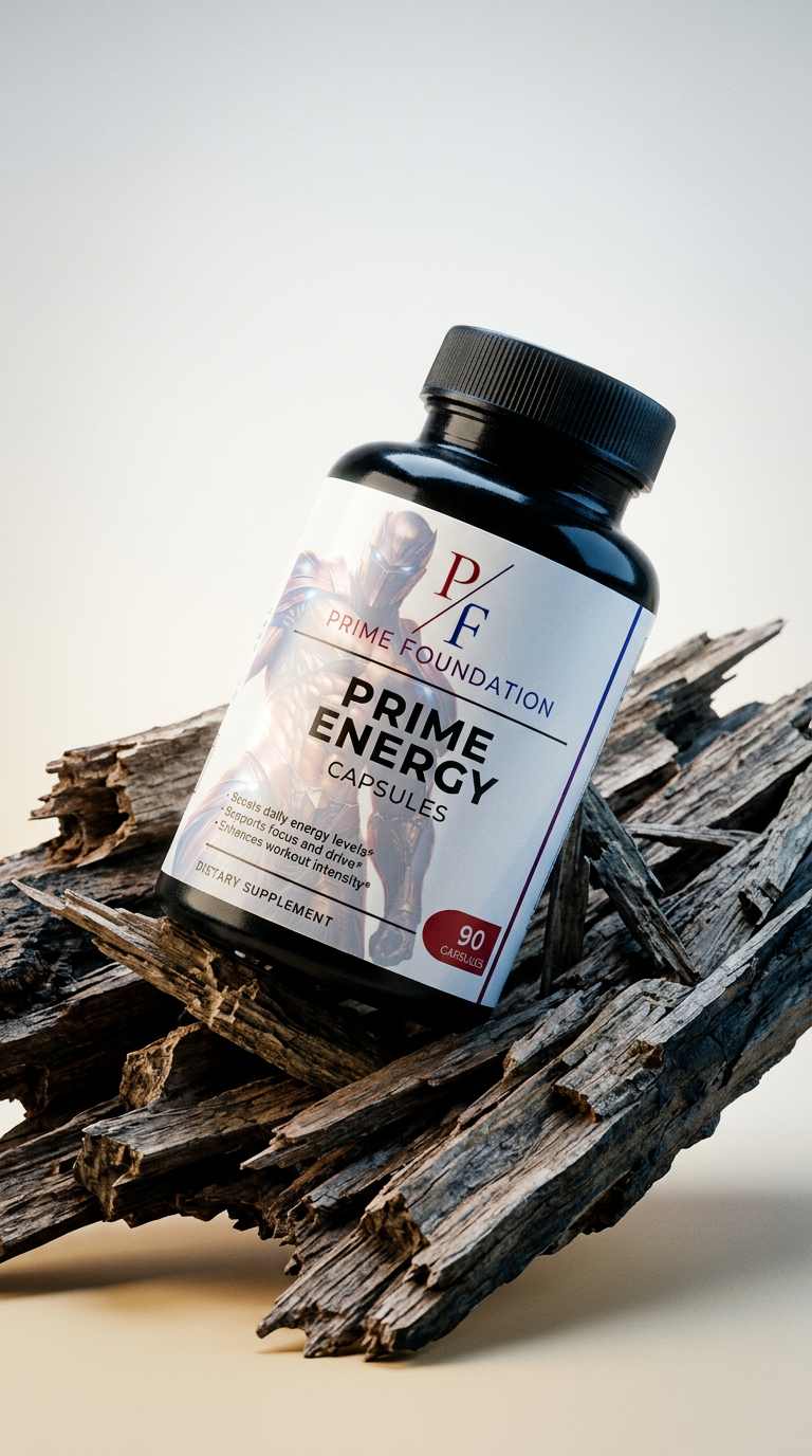 AI product shot of Prime Energy Capsules