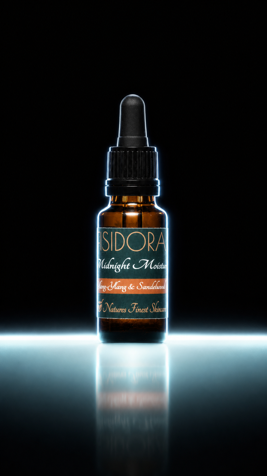 AI product shot of Midnight Moisture - Ylang Ylang & Sandelwood