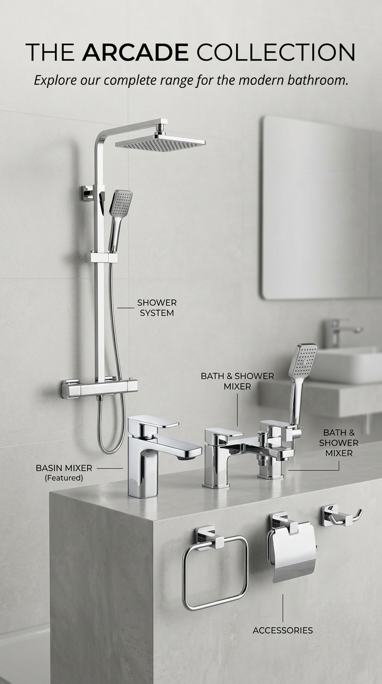 AI product shot of TATA Basin Faucet