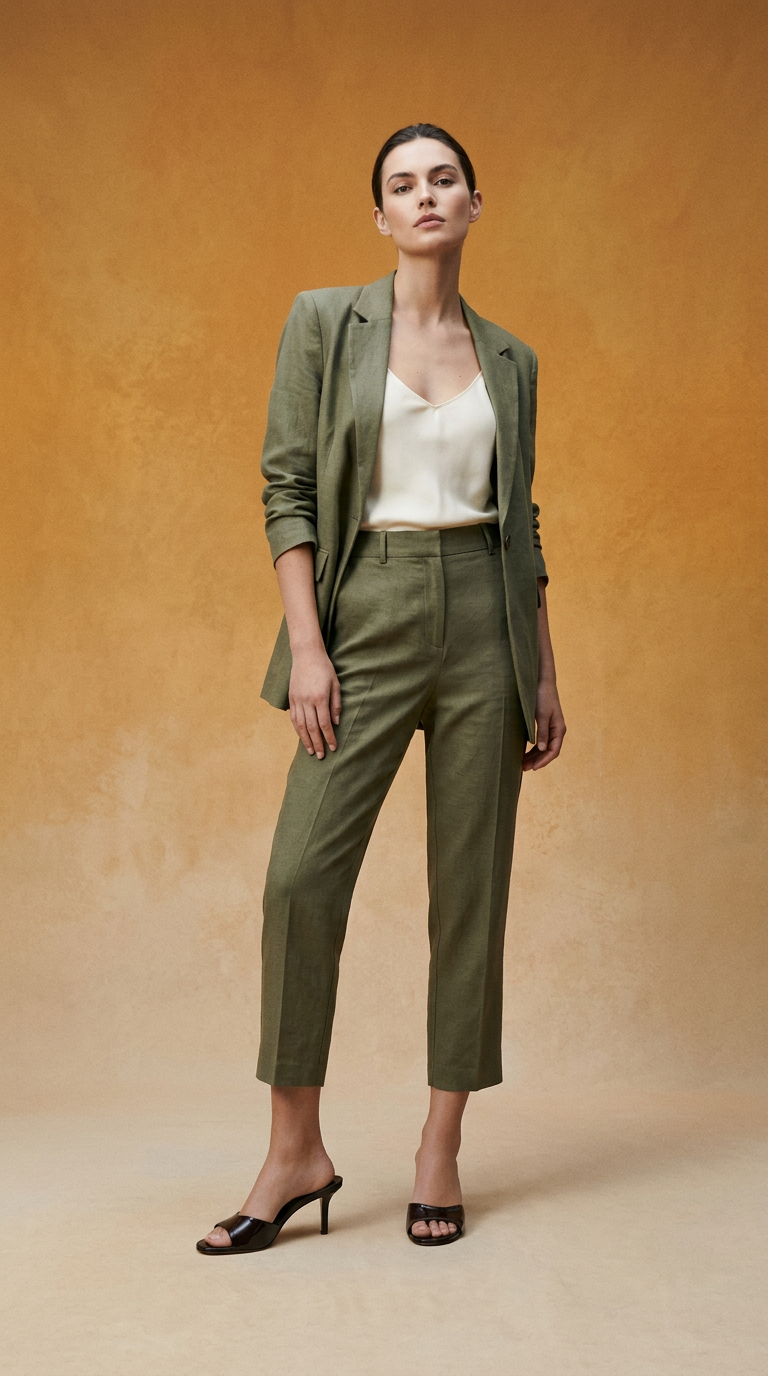 AI product shot of Kendrix Sandal Brown Leather