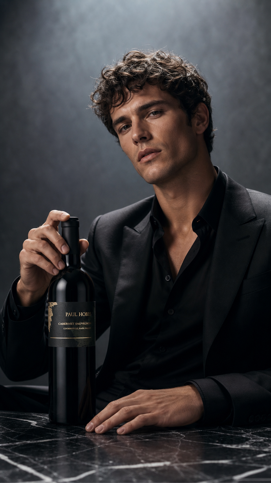AI product shot of ポール・ホブス カベルネ・ソーヴィニヨン クームズヴィル ナパ・ヴァレー 2022 / Paul Hobbs Cabernet Sauvignon Coombsville Napa Valley 2022