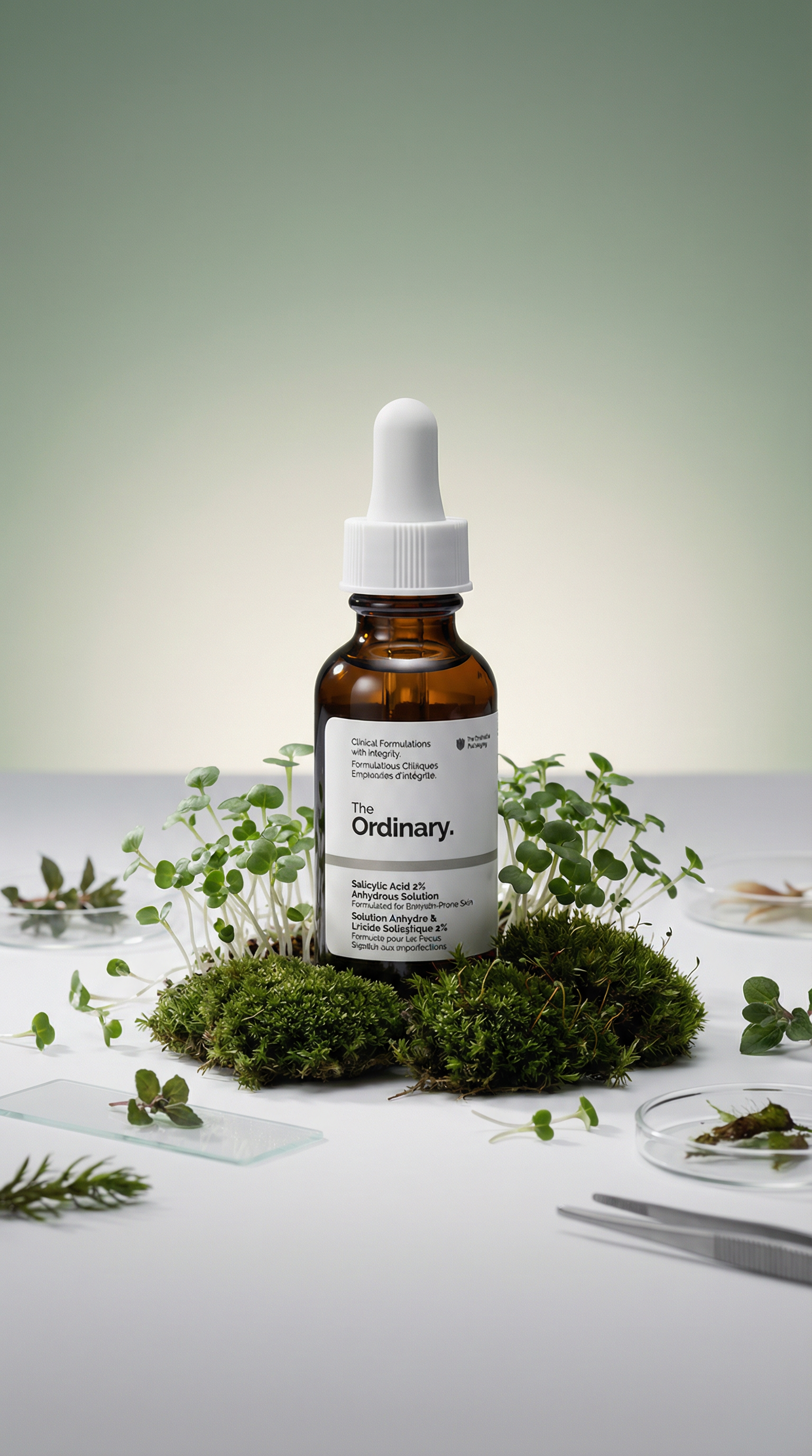 AI product shot of The Ordinary Salicylic Acid 2% Anhydrous Solution