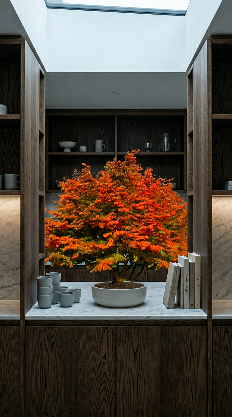 AI product shot of Parrotia persica (Persian Ironwood)