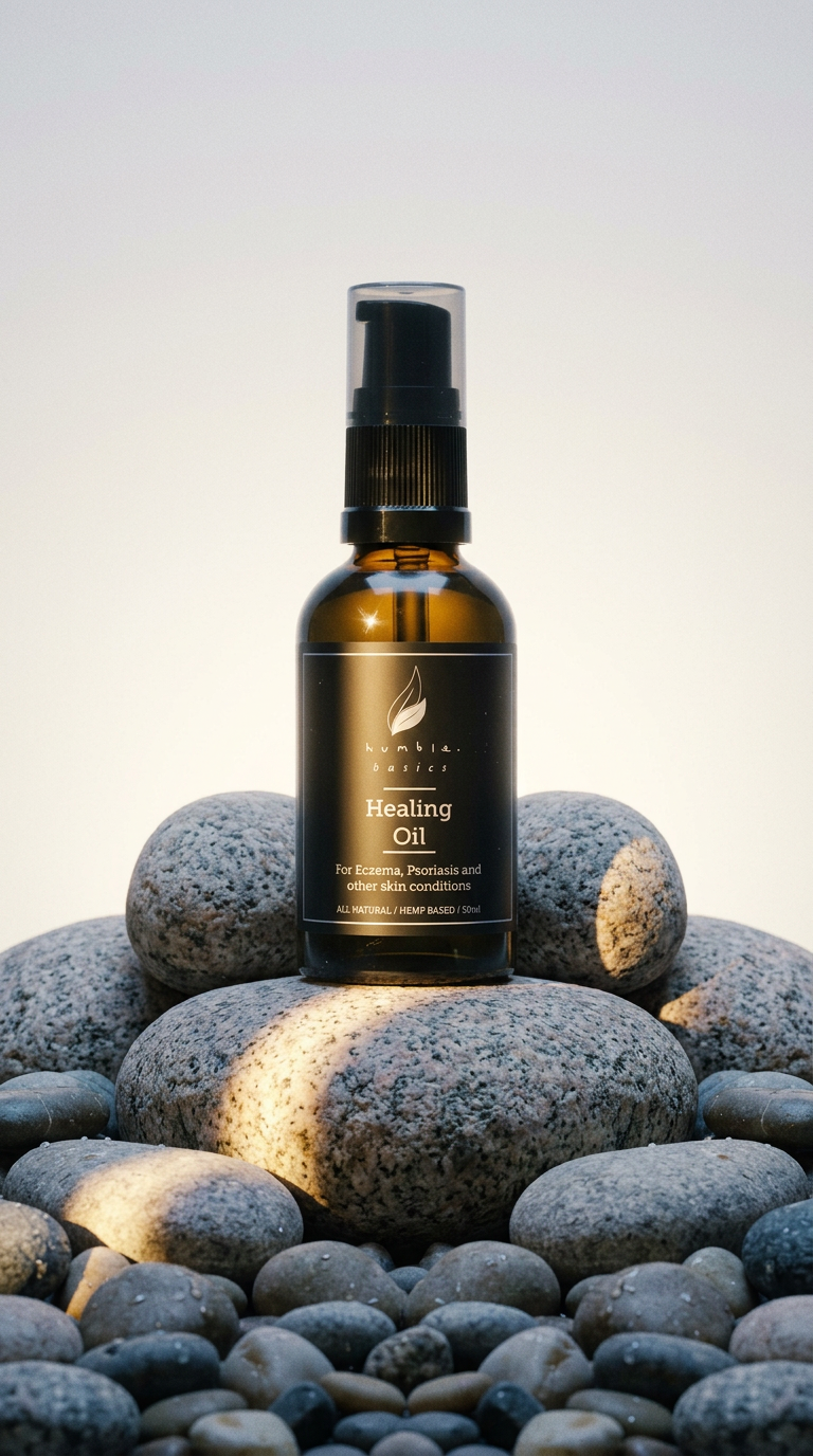 AI product shot of HEALING OIL SERUM | 50ml