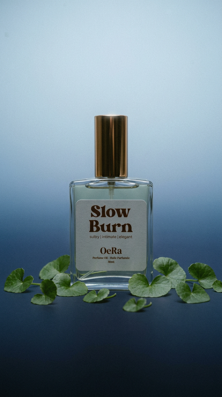 AI product shot of SLOW BURN