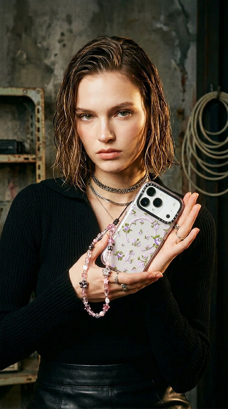 AI product shot of DAISIES - Glaze Ring Stand Case