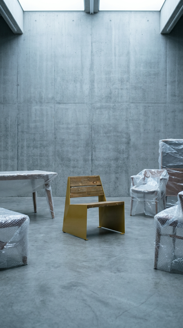 AI product shot of BLOC chair